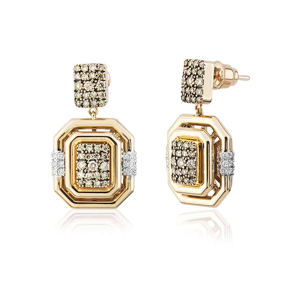 Sonya Küpe (Kahverengi Pirlantali)