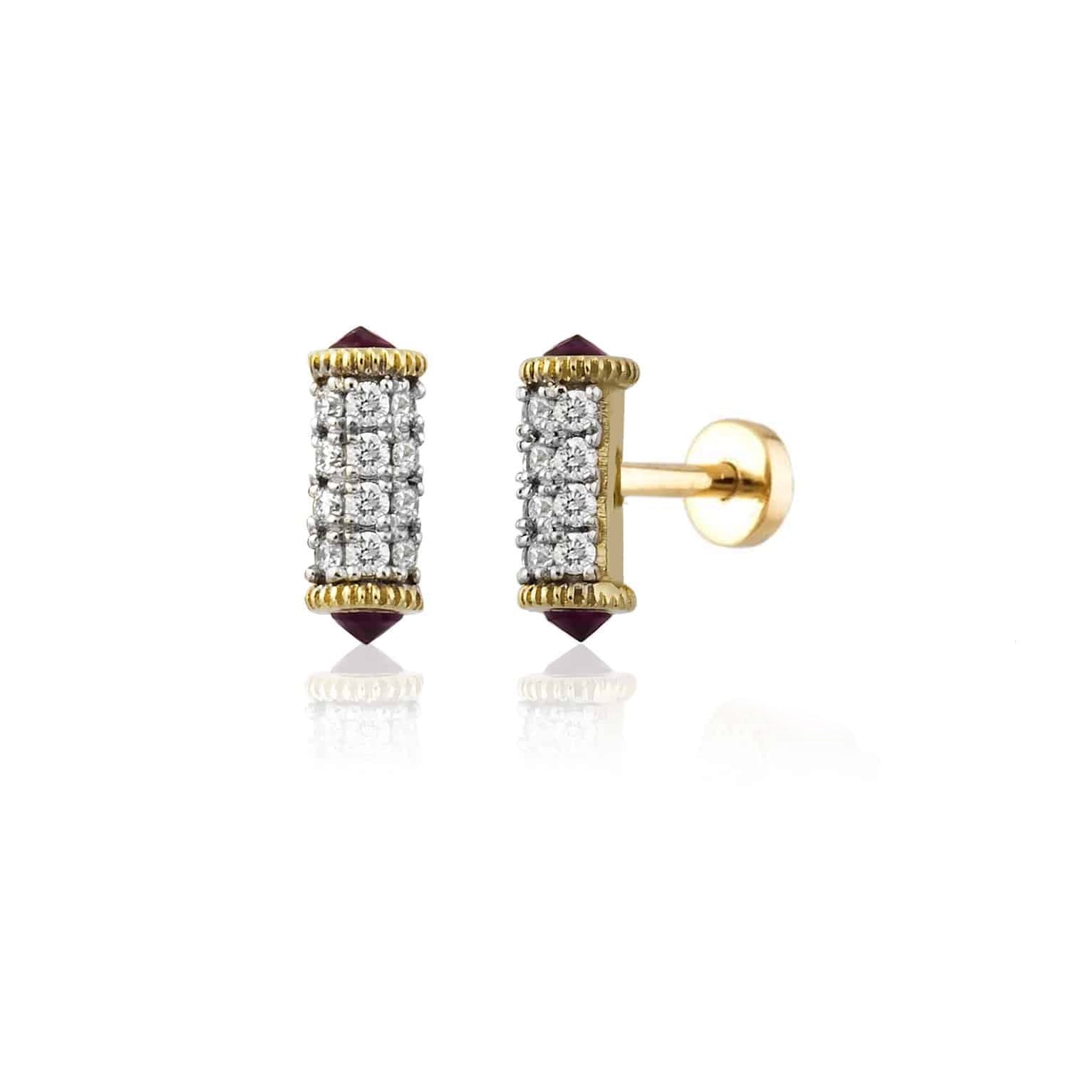 Minion Tirtikli Piercing (Tekli) - Çok Taşli