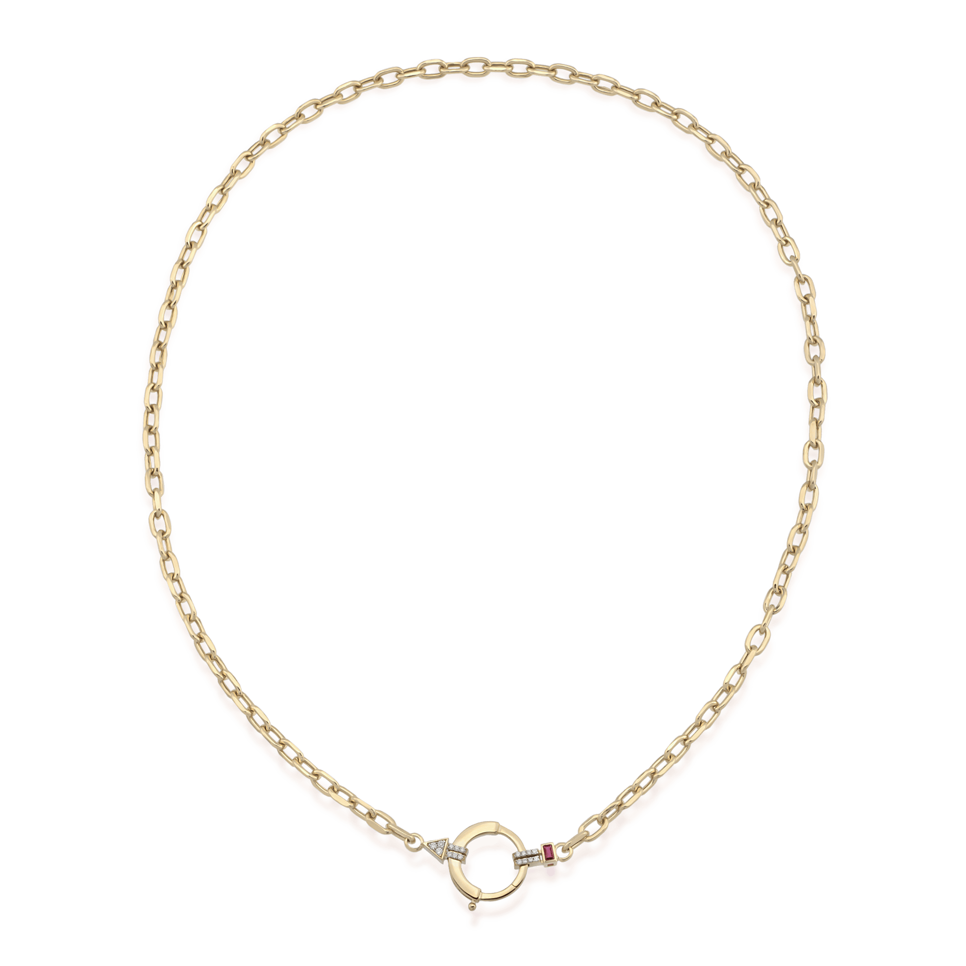 Baguette Chain 1 - Ruby