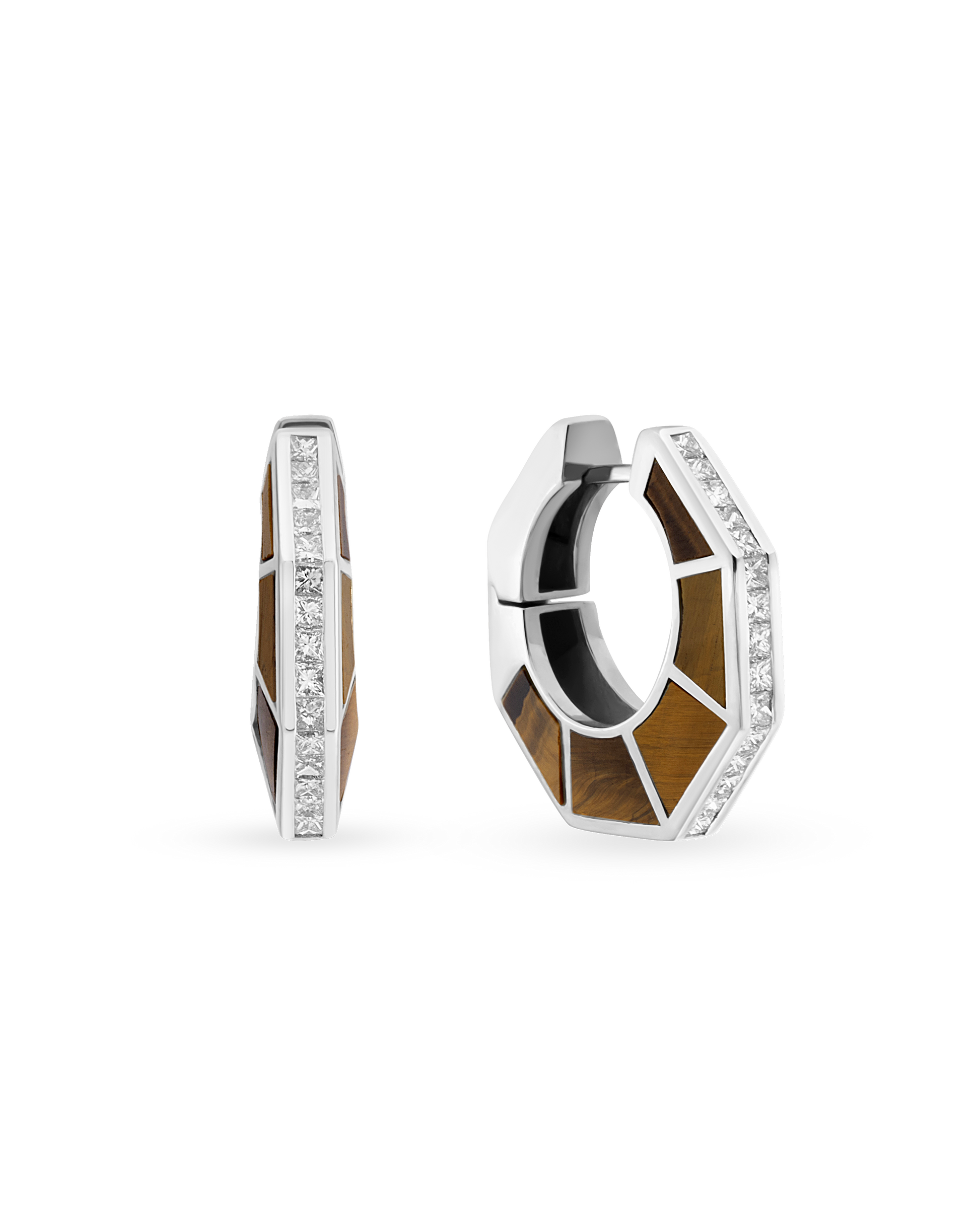 Jolin Grande Tiger Eye Küpe