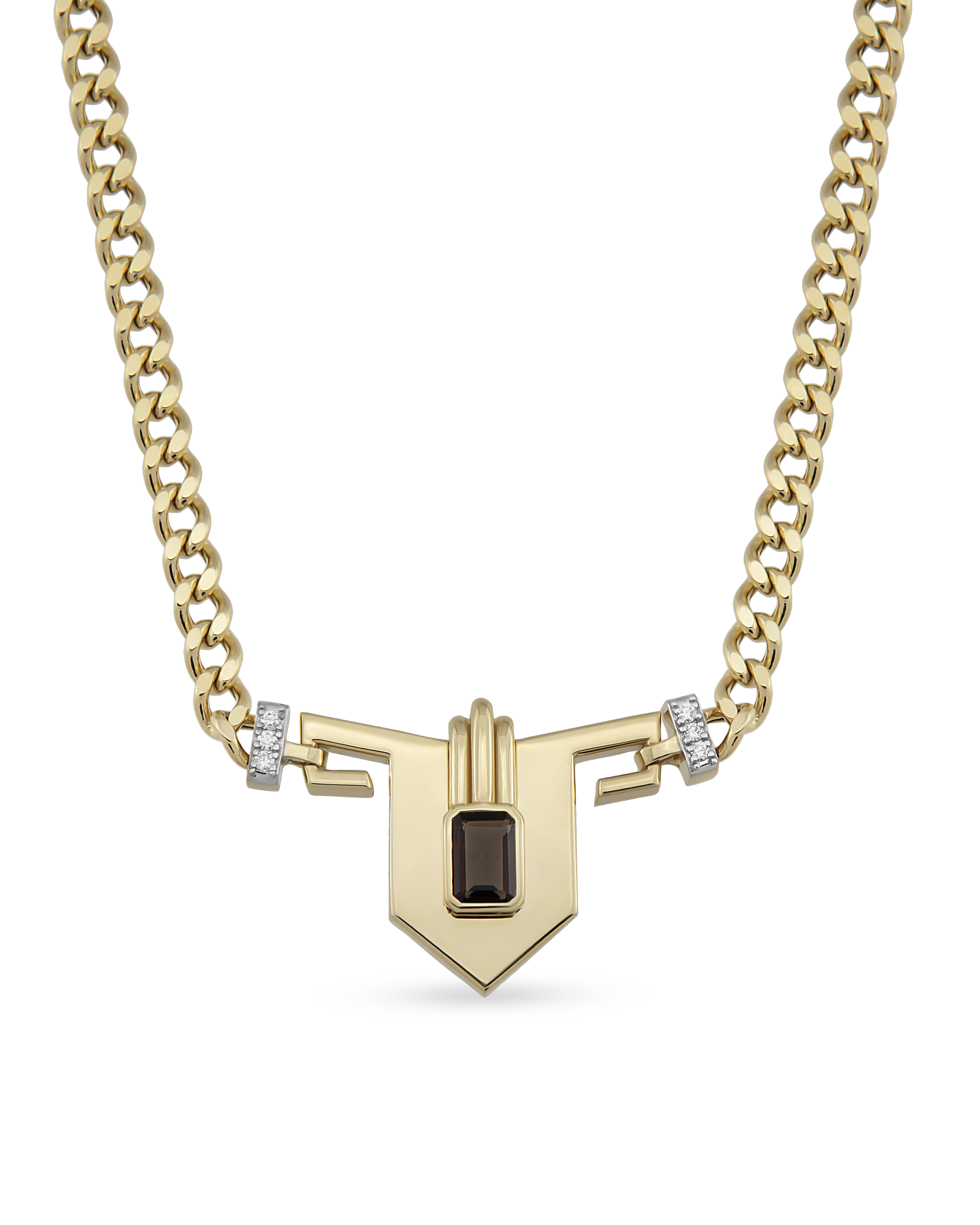 Steff Smoky Topaz Kolye