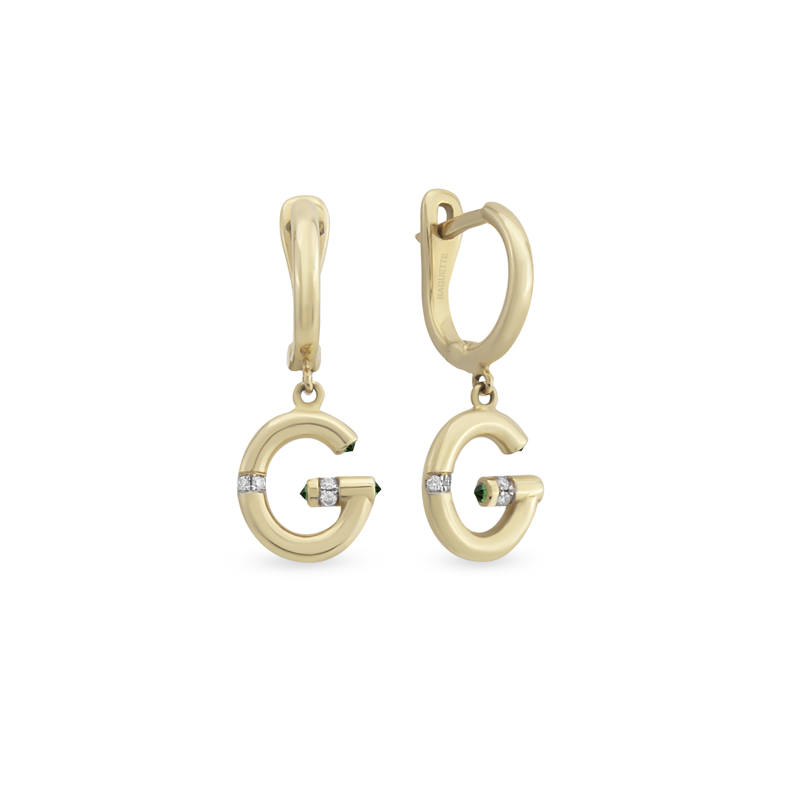 Alphabet Tekli Halka Küpe