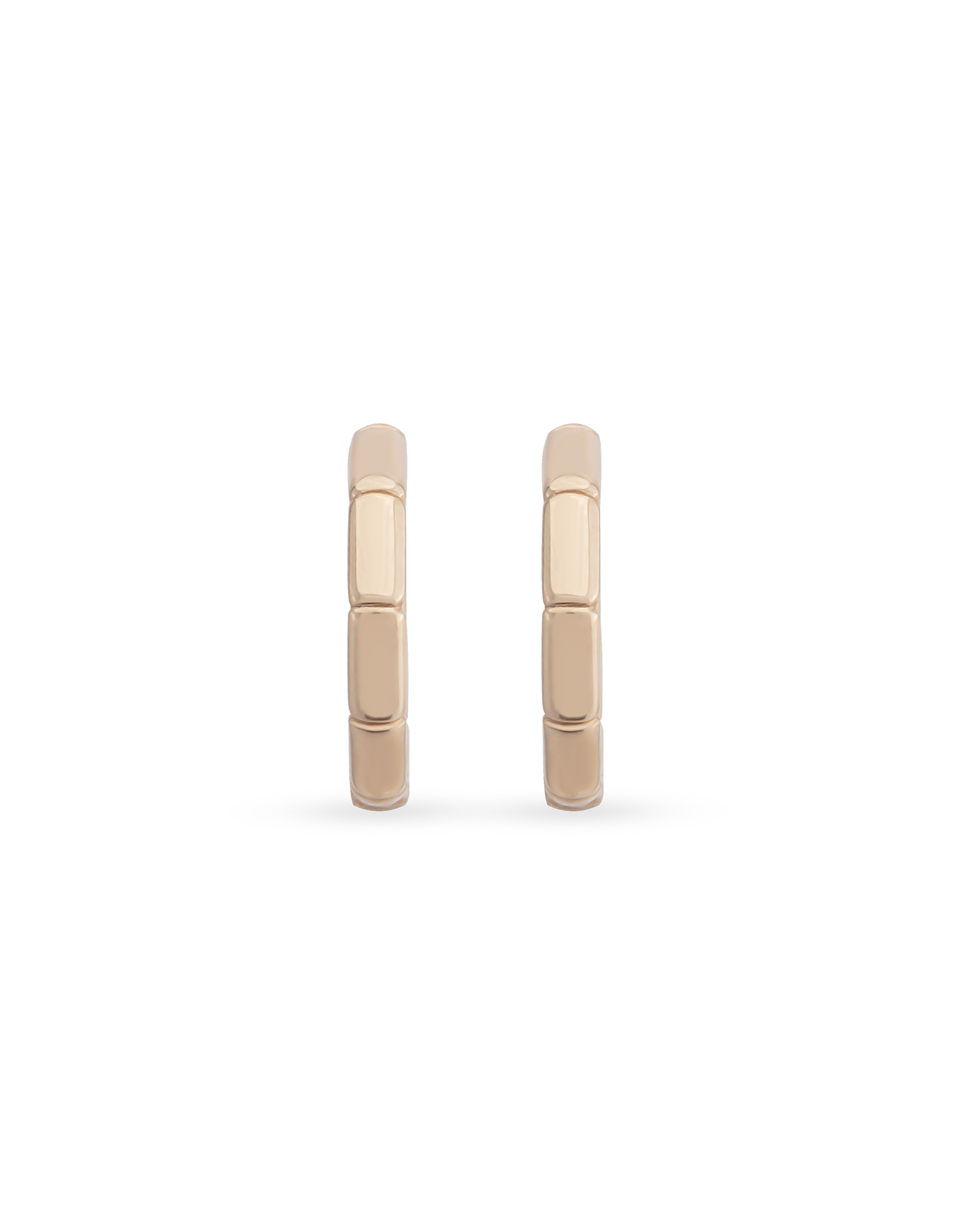 Large Bamboo Hoop Earrings