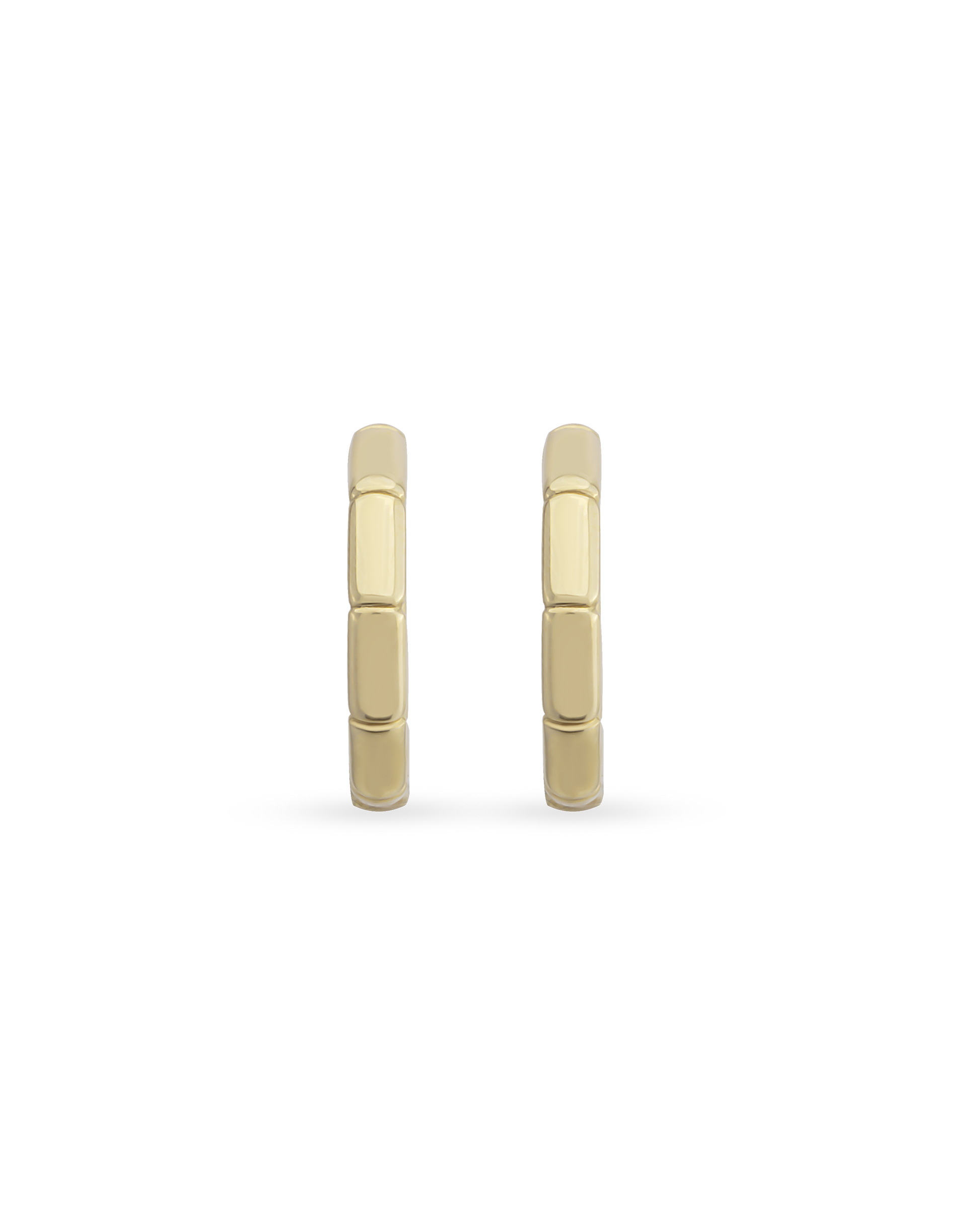 Large Bamboo Hoop Earrings