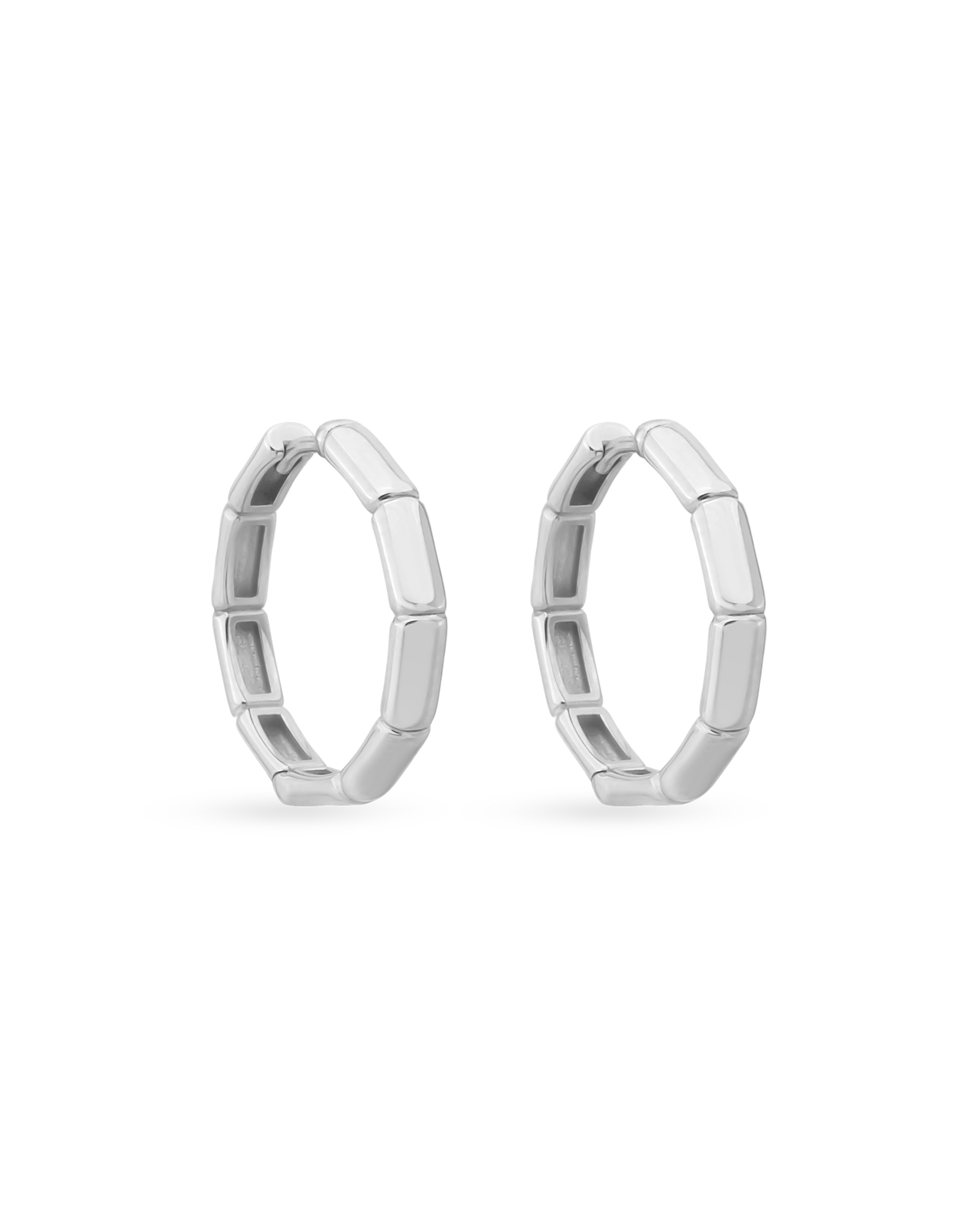 Large Bamboo Hoop Earrings