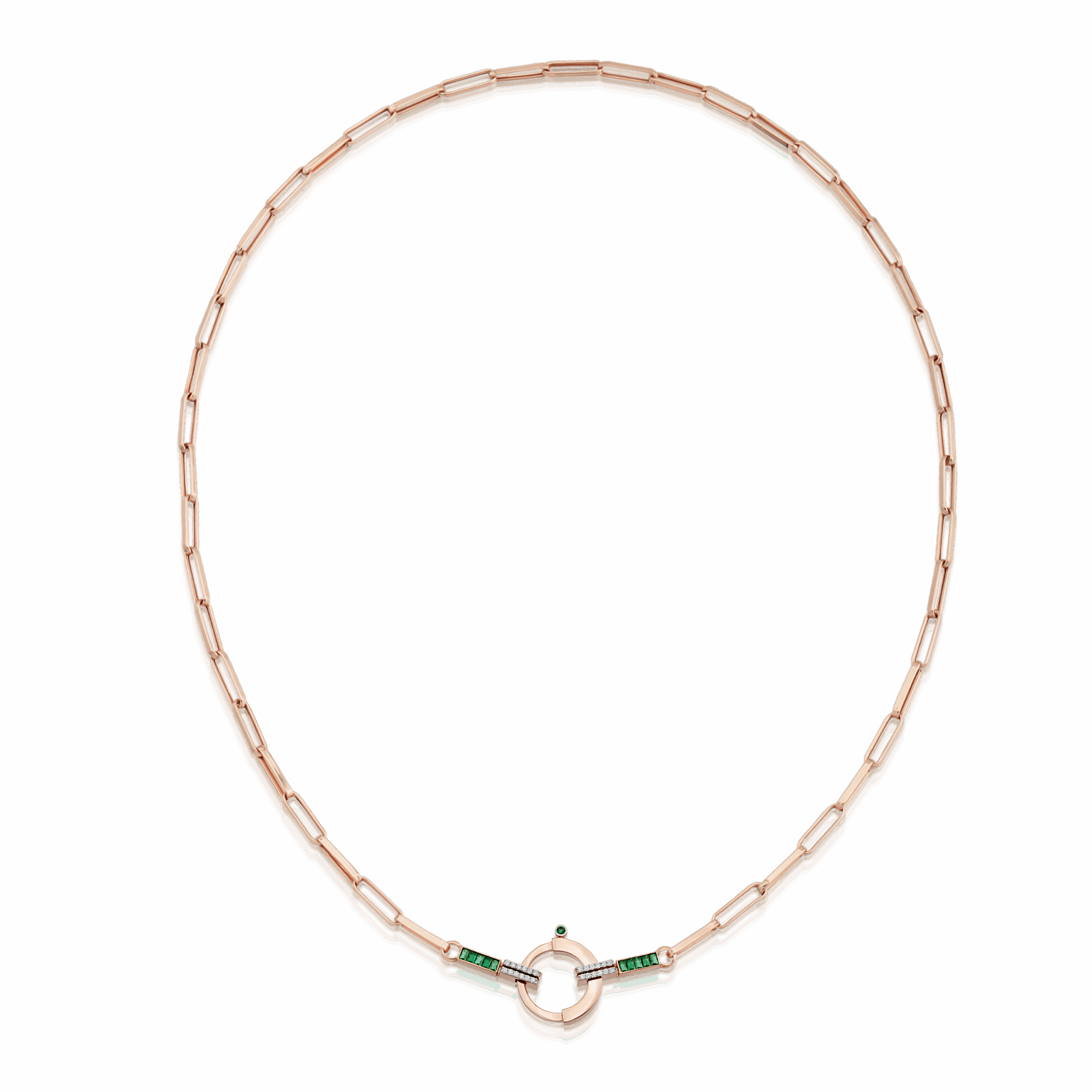 Baguette Zincir 9 - Yeşil Garnet