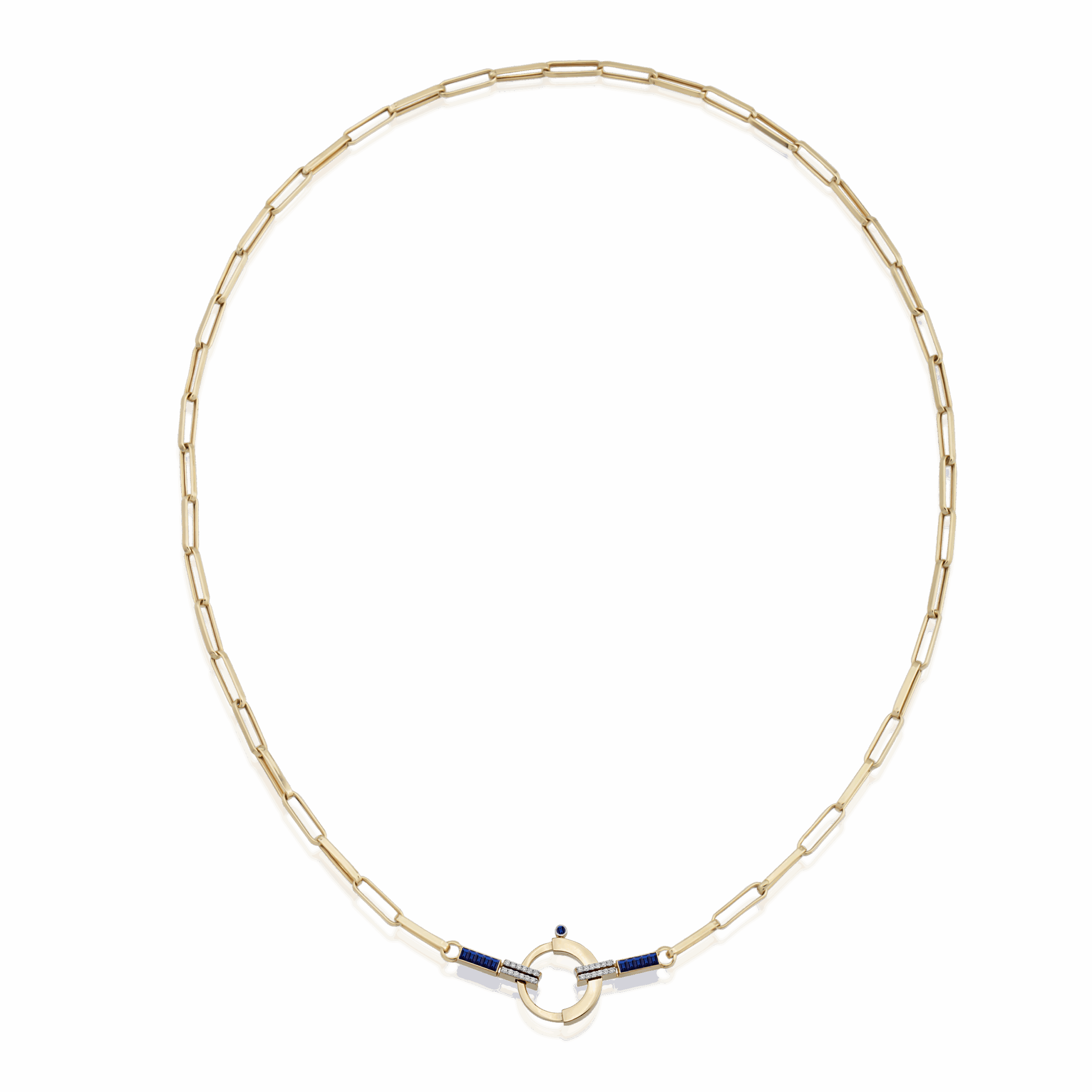 Baguette Chain 9 - Sapphire