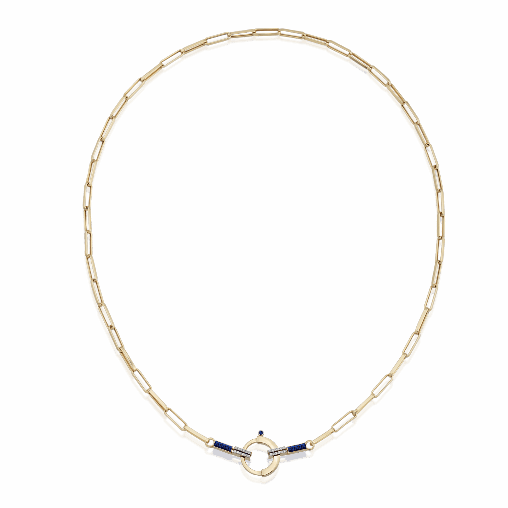 Baguette Chain 9 - Sapphire