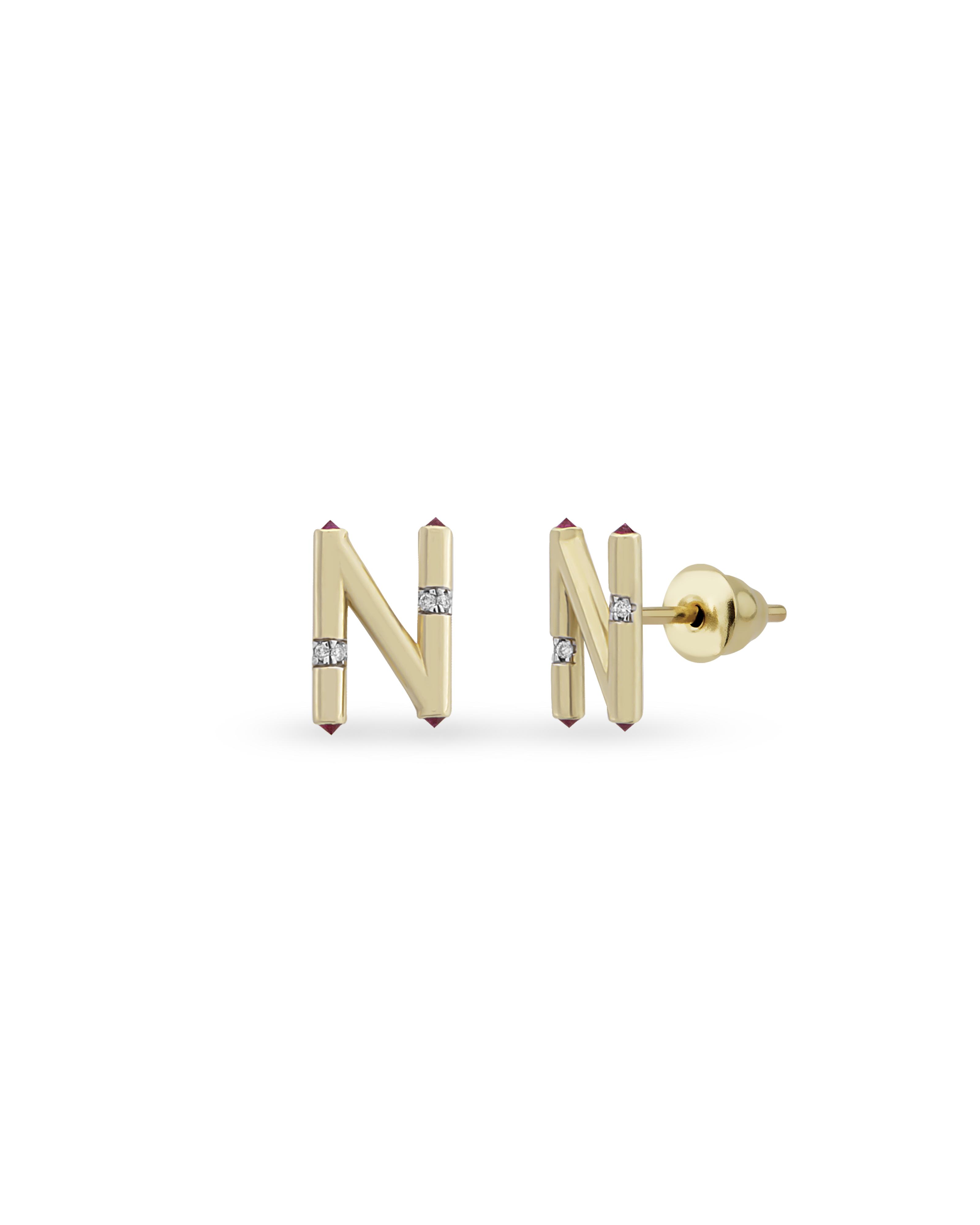 Single Letter Earring