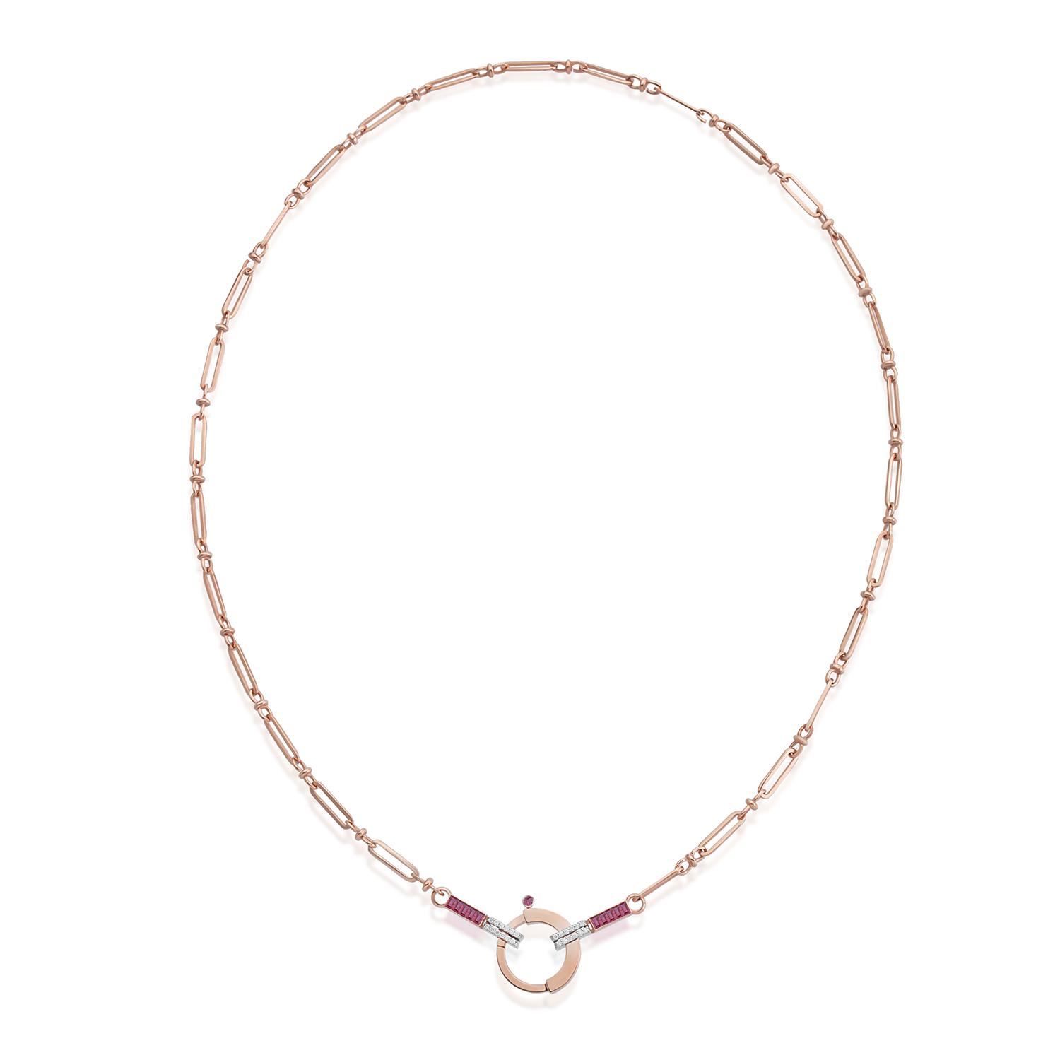 Baguette Zincir 14 - Yeşil Garnet