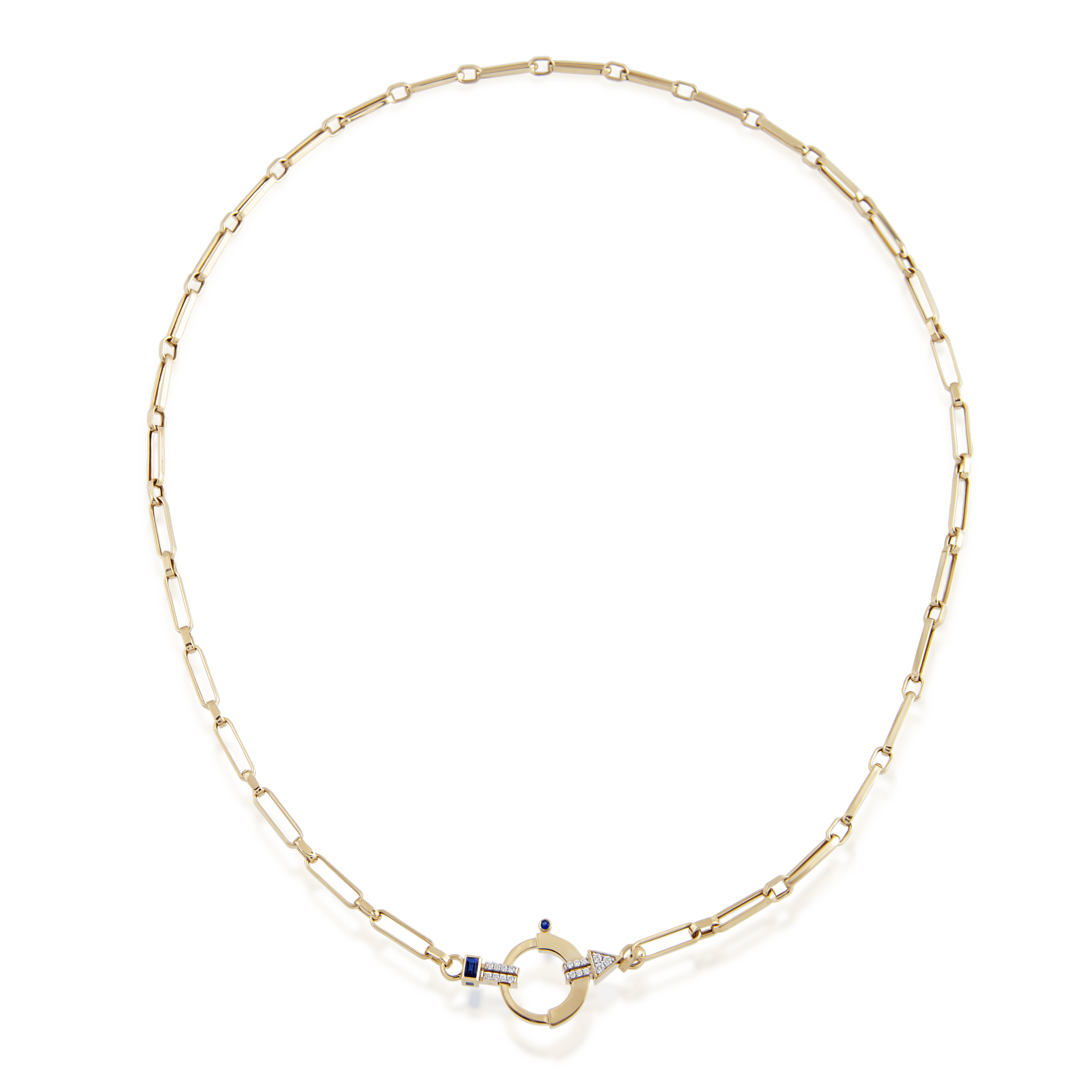 Baguette Chain 3 - Green Garnet
