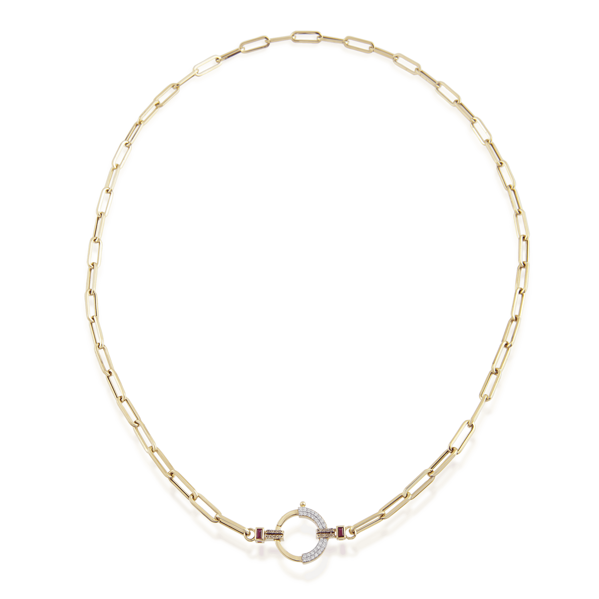 Baguette Chain 4 - Green Garnet