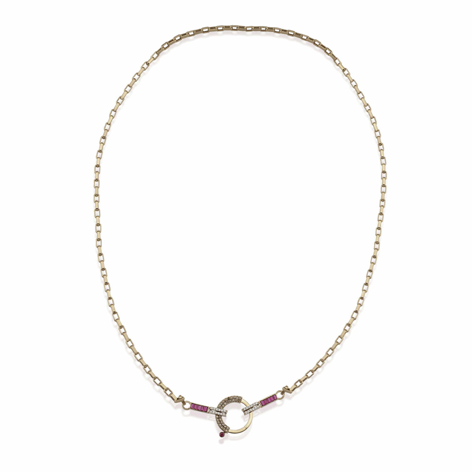 Baguette Zincir 11 - Yeşil Garnet