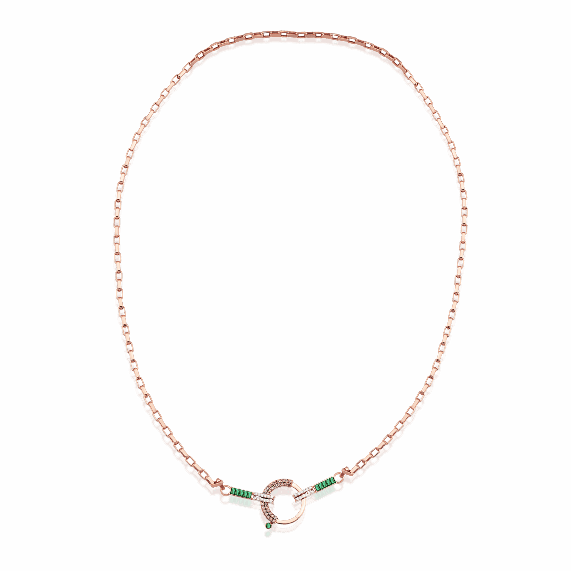 Baguette Chain 11 - Ruby