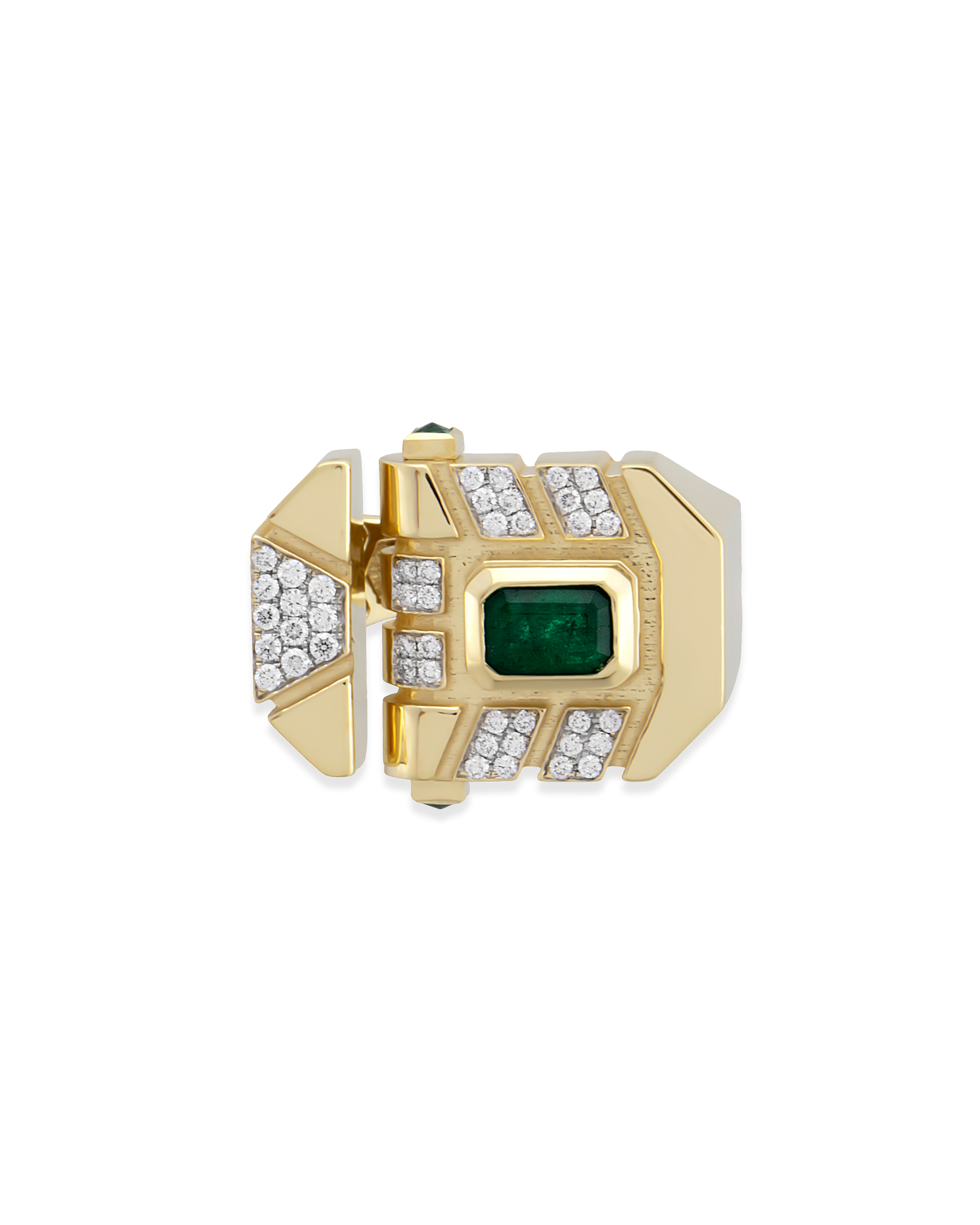 Era Bevel Emerald Yüzük