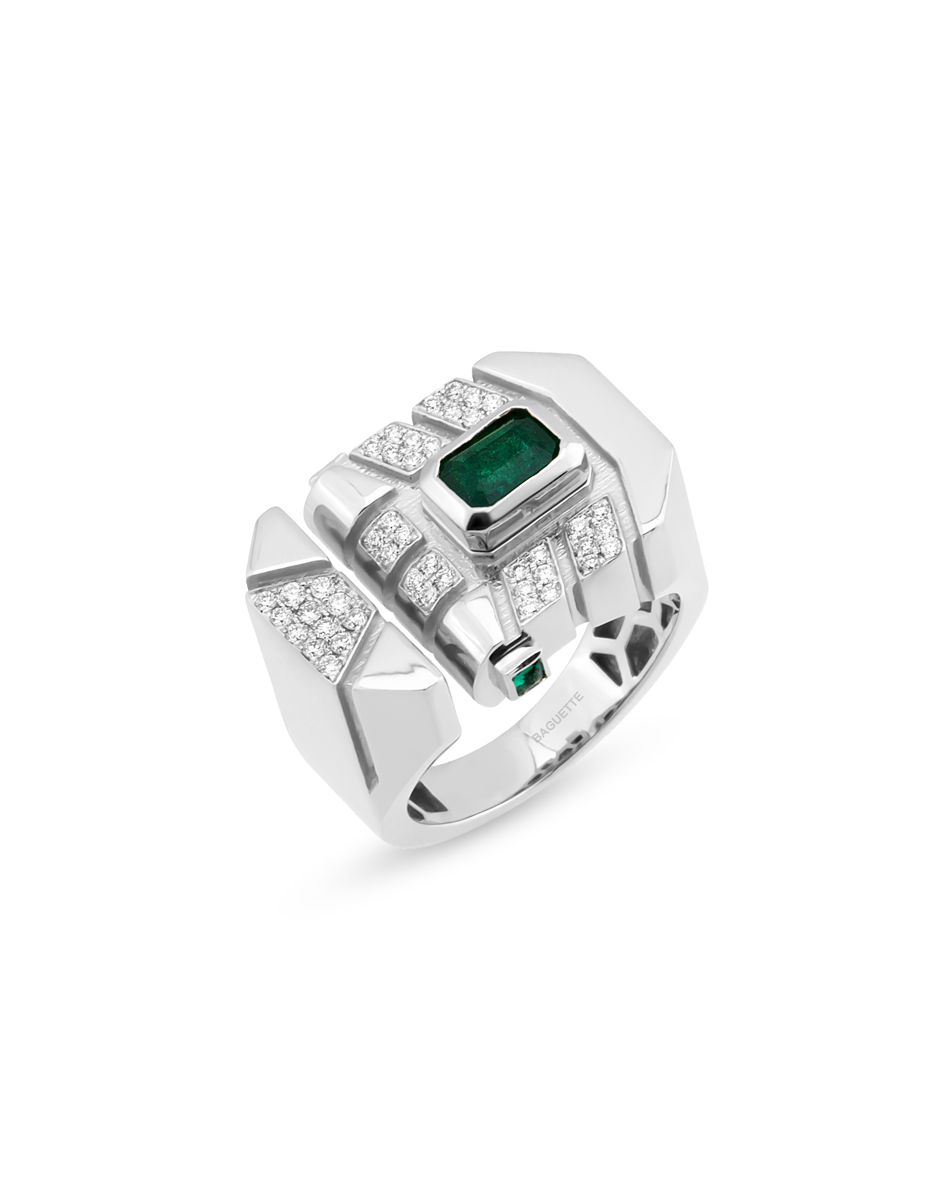 Era Bevel Emerald Yüzük
