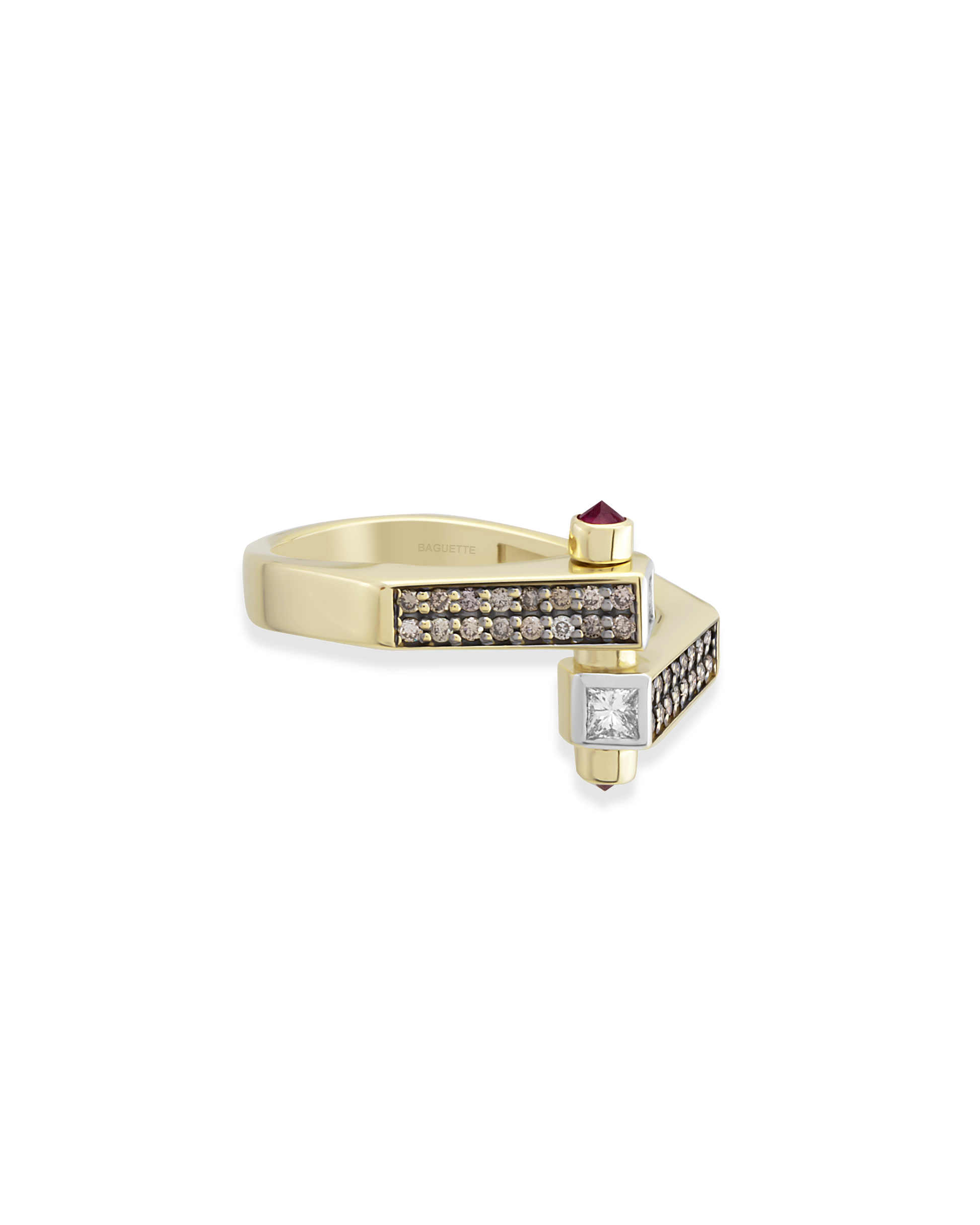 Sia Ring (Brown Diamond) - Joined in the Middle