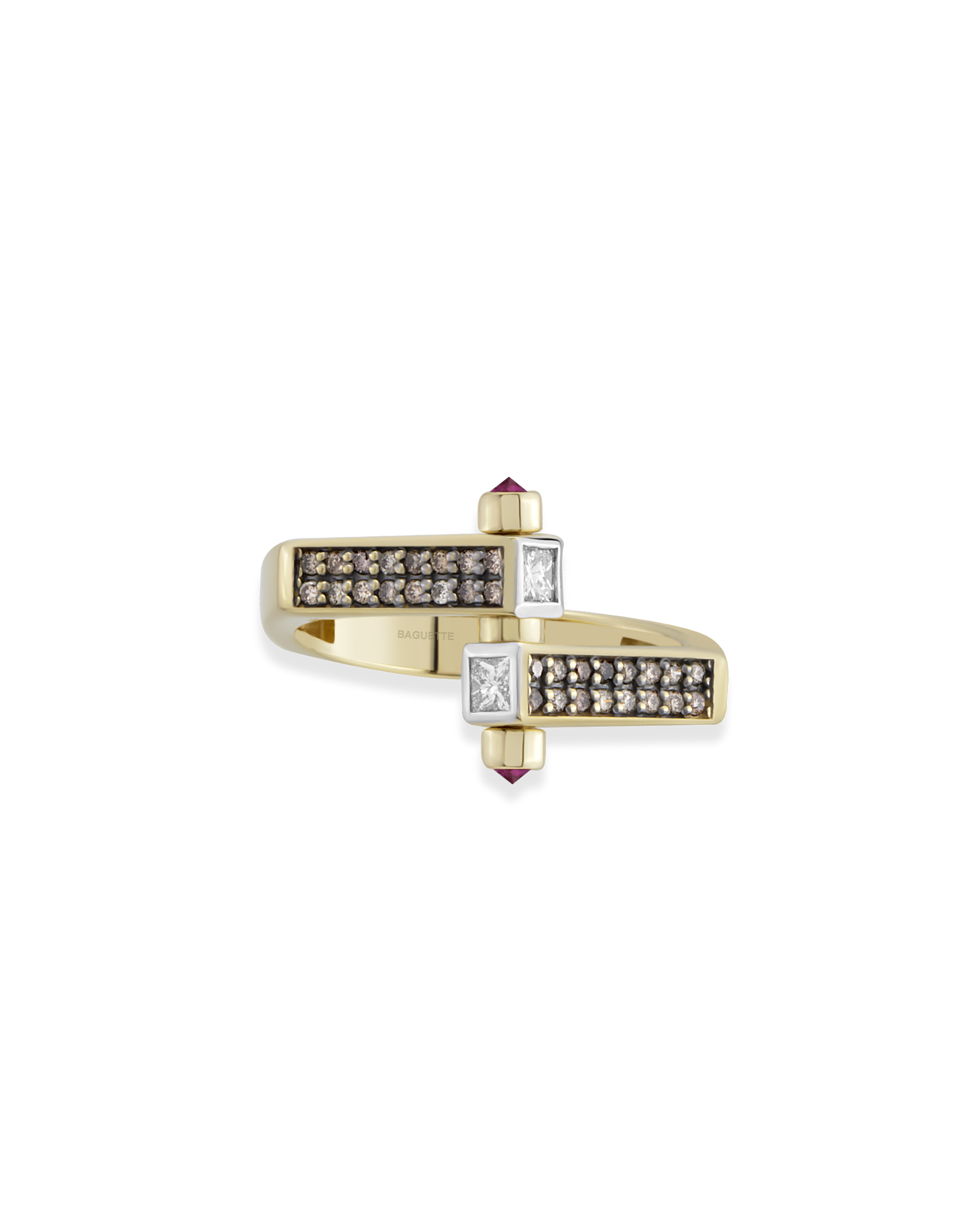 Sia Ring (Brown Diamond) - Joined in the Middle