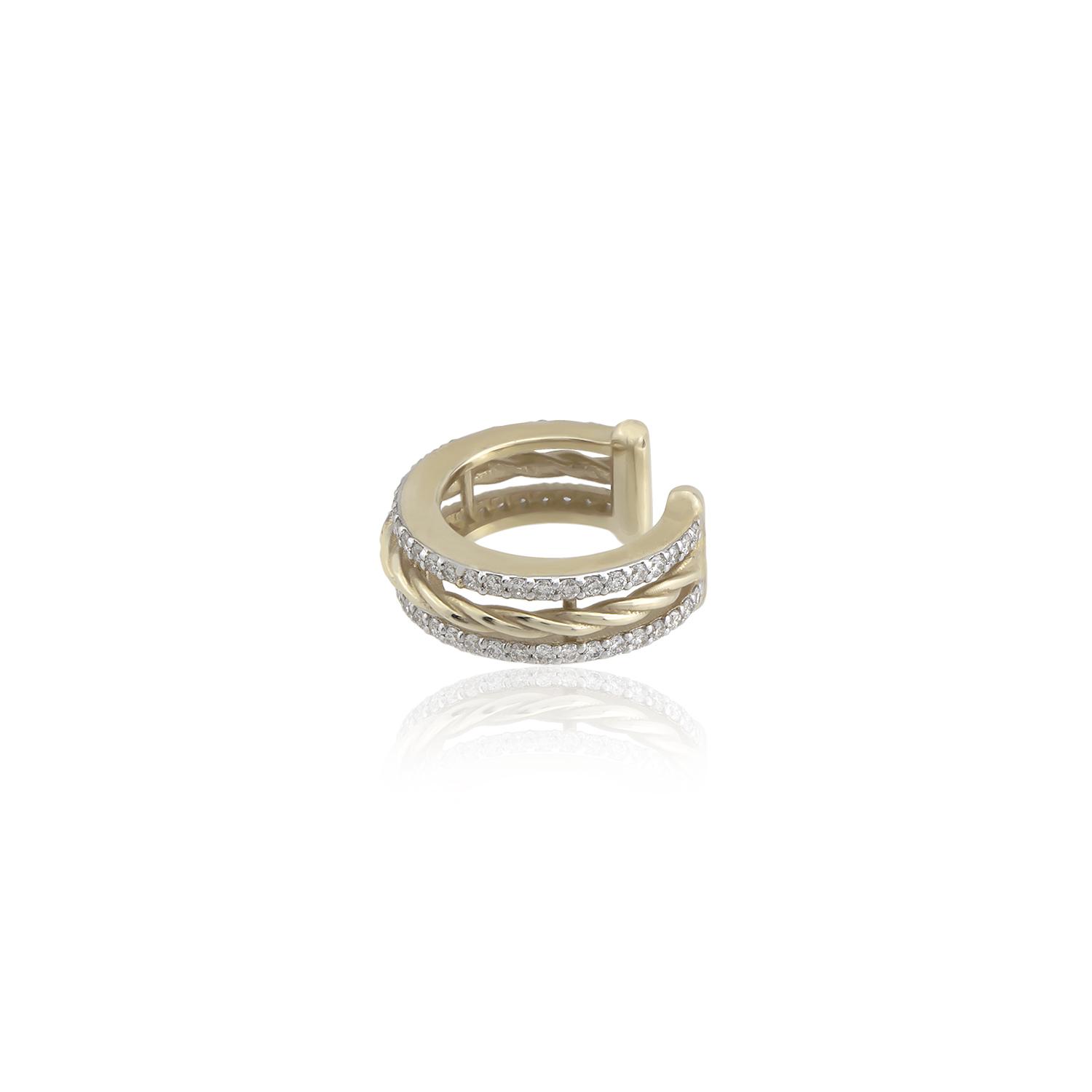 Twist Model Cuff Küpe