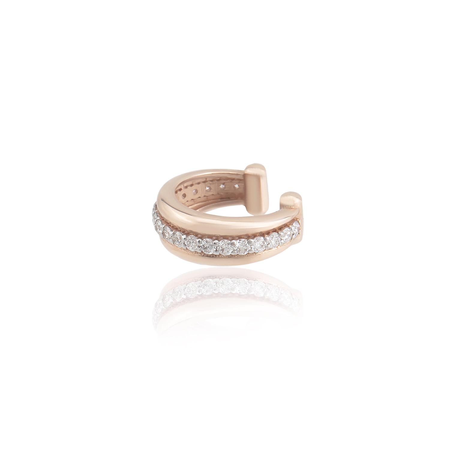Pirlantali Cuff Küpe