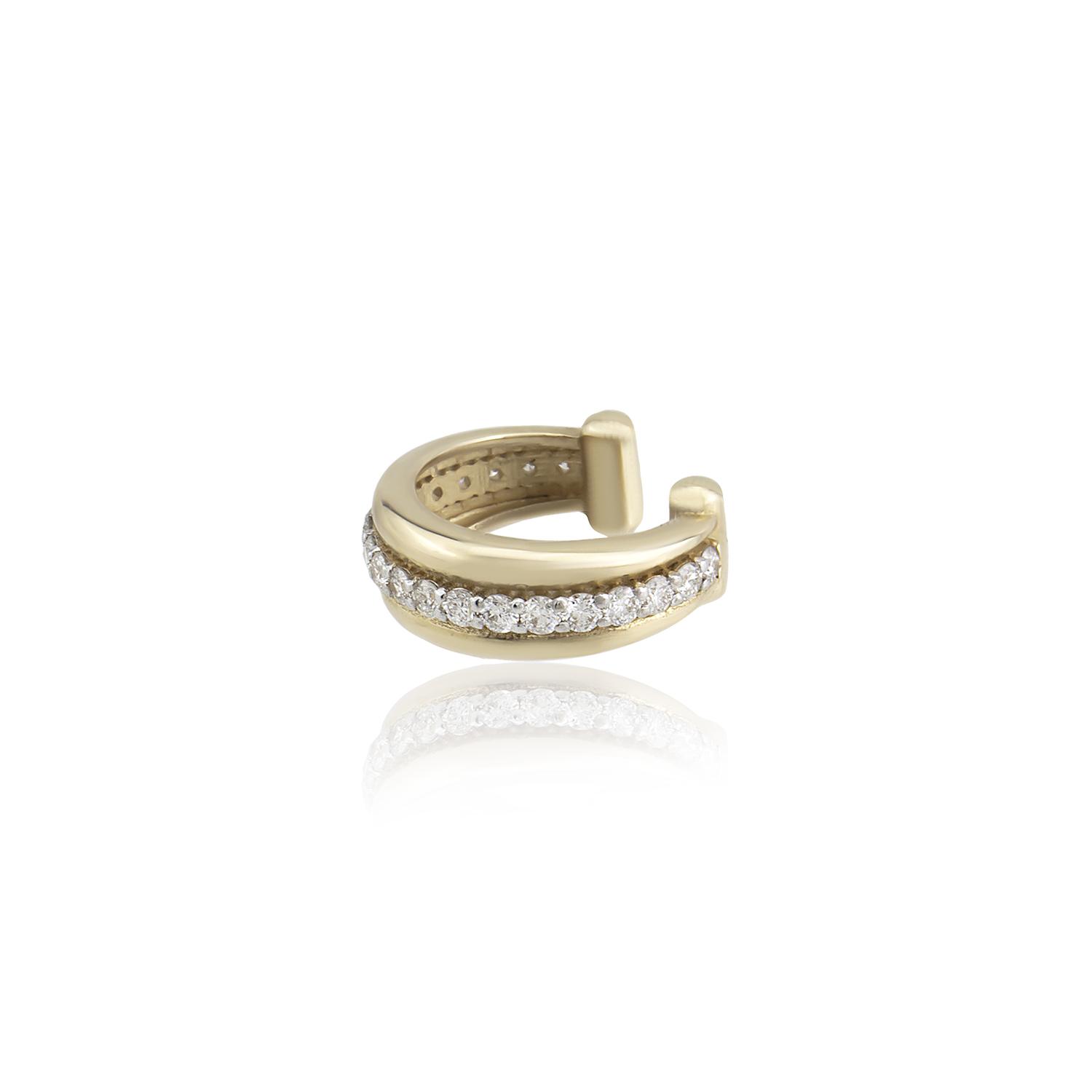 Pirlantali Cuff Küpe