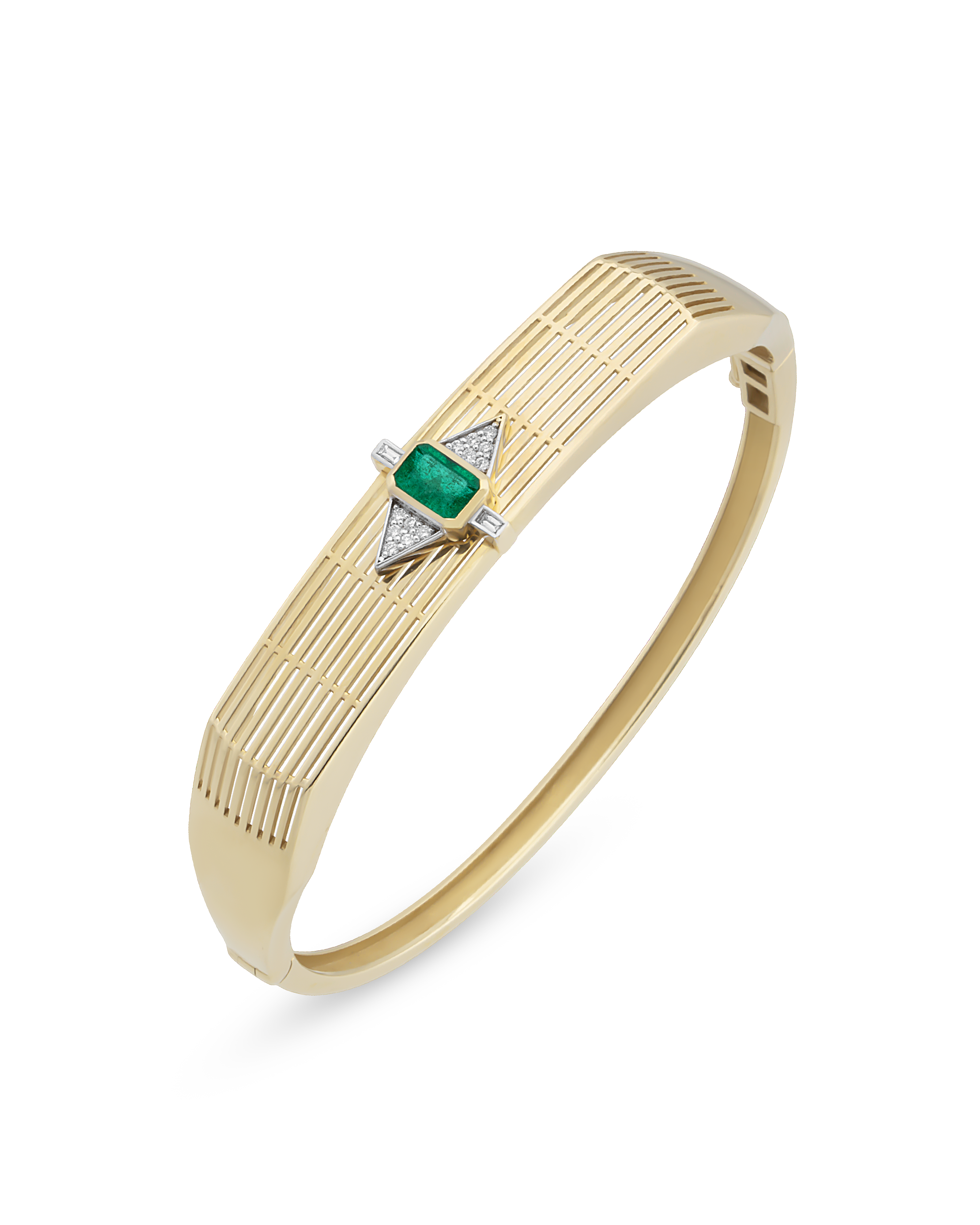 Chiara Tria Emerald Kelepçe Bileklik