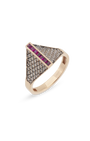 Rina Gem Cognac Yüzük