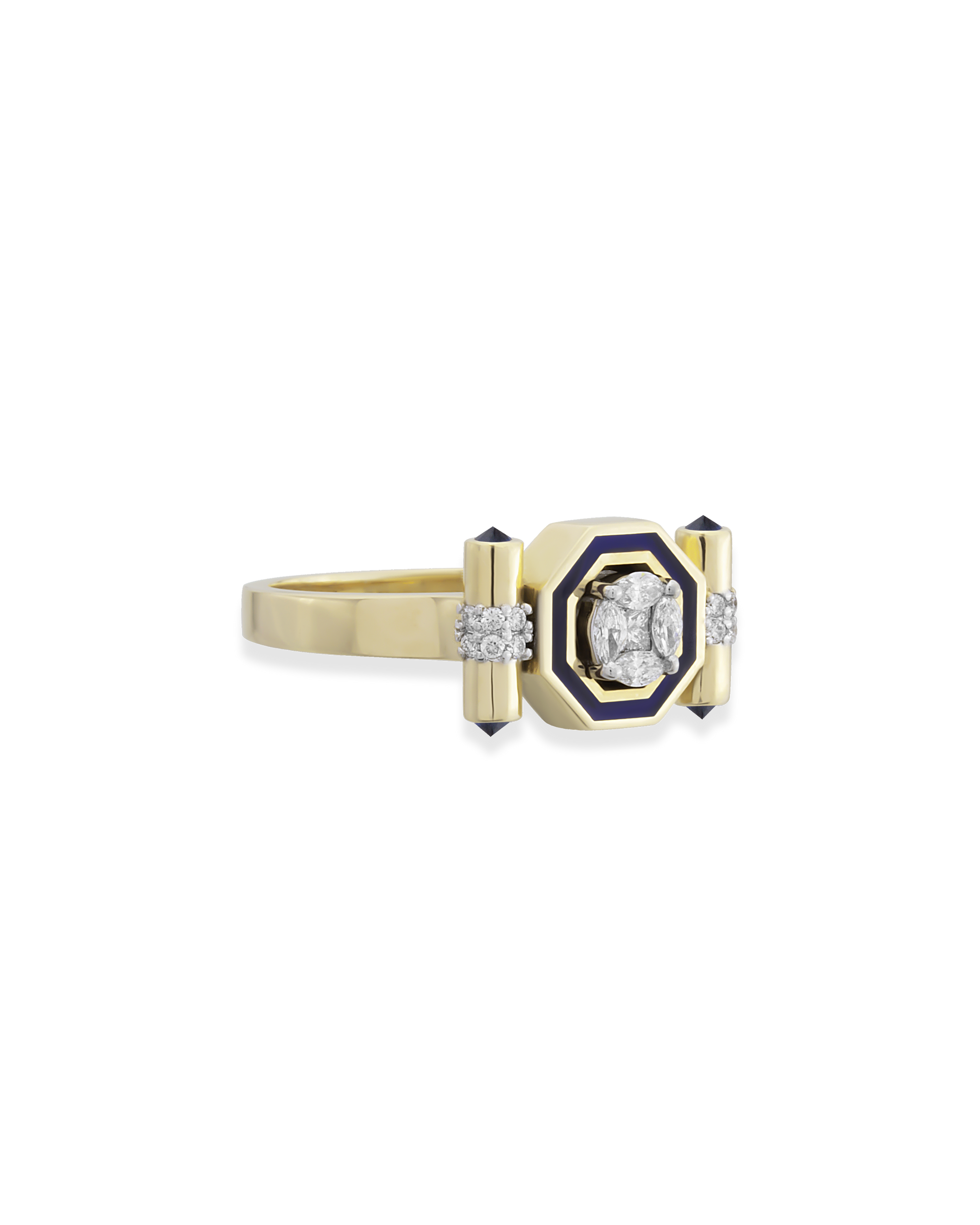Bella Edge Navy Yüzük