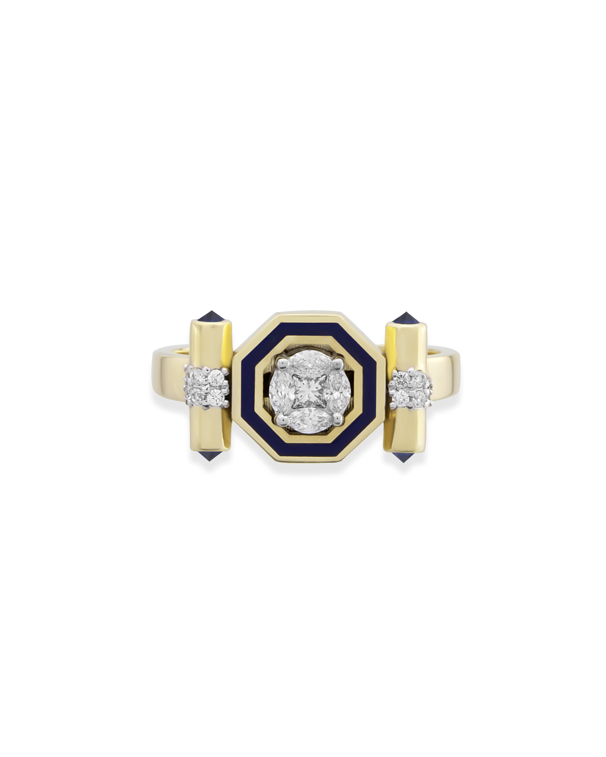 Bella Edge Navy Yüzük