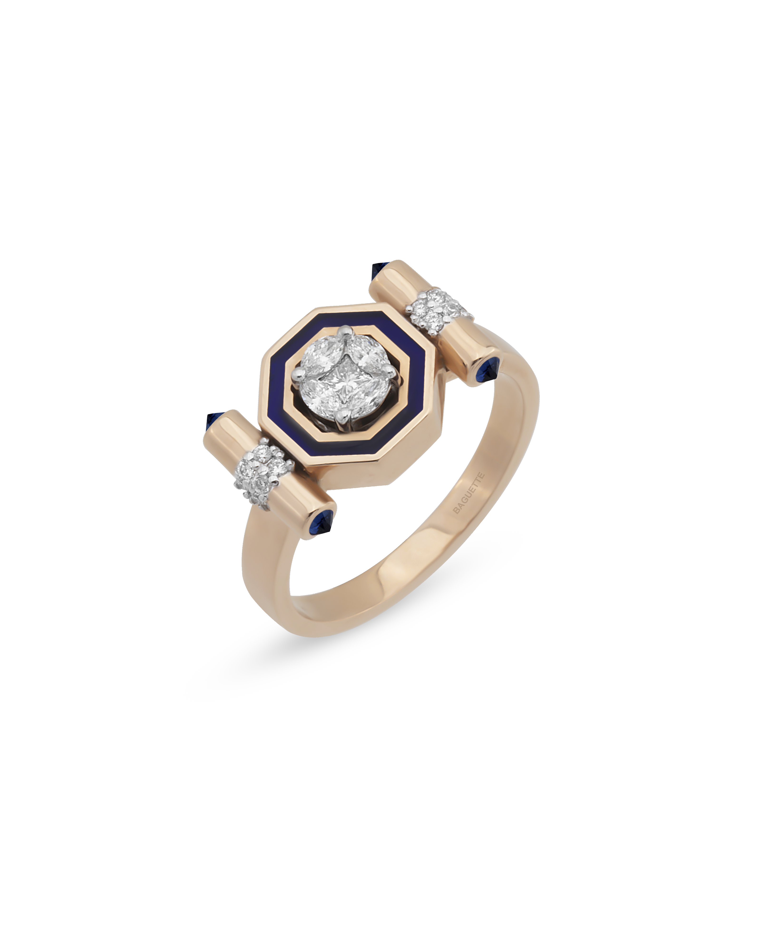 Bella Edge Navy Yüzük