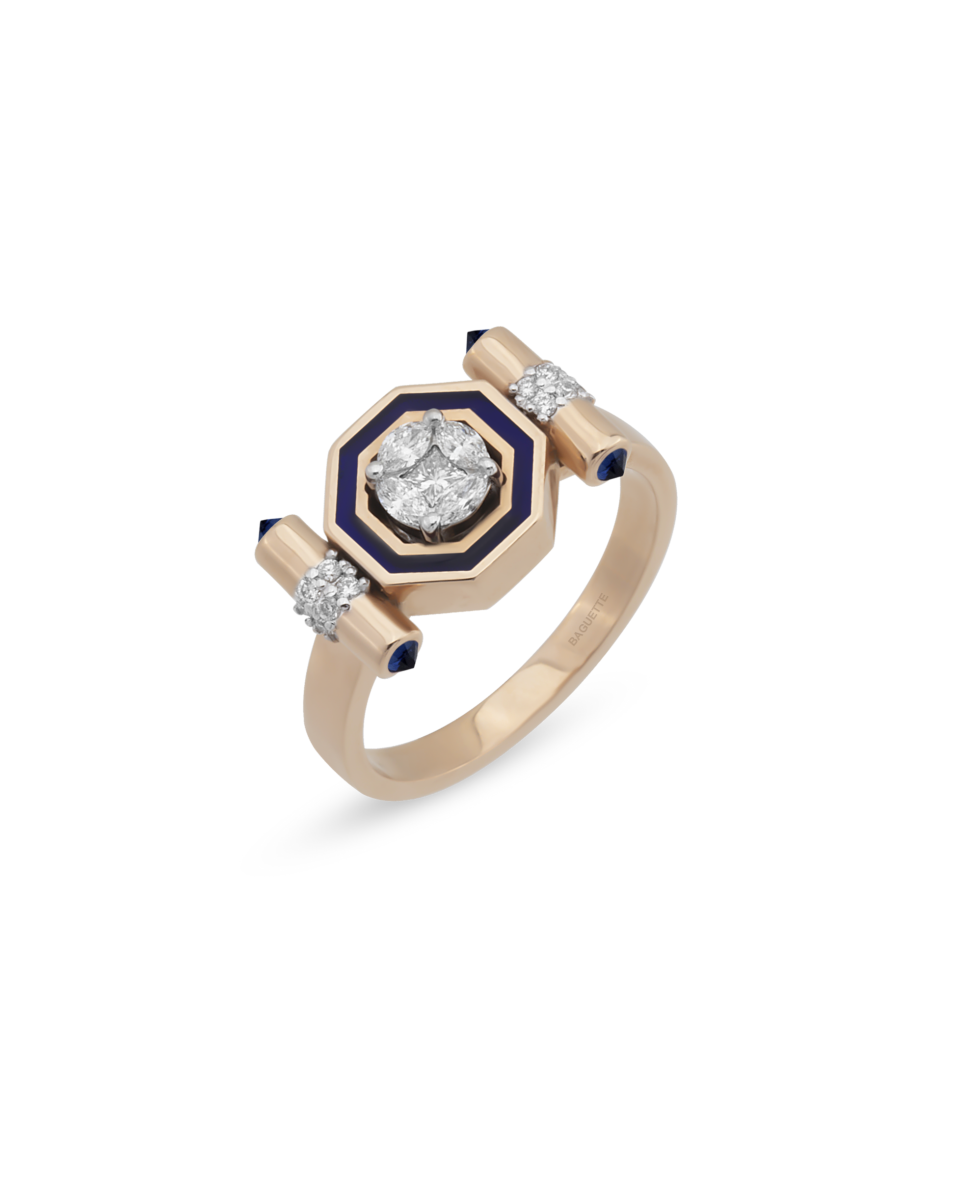 Bella Edge Navy Yüzük