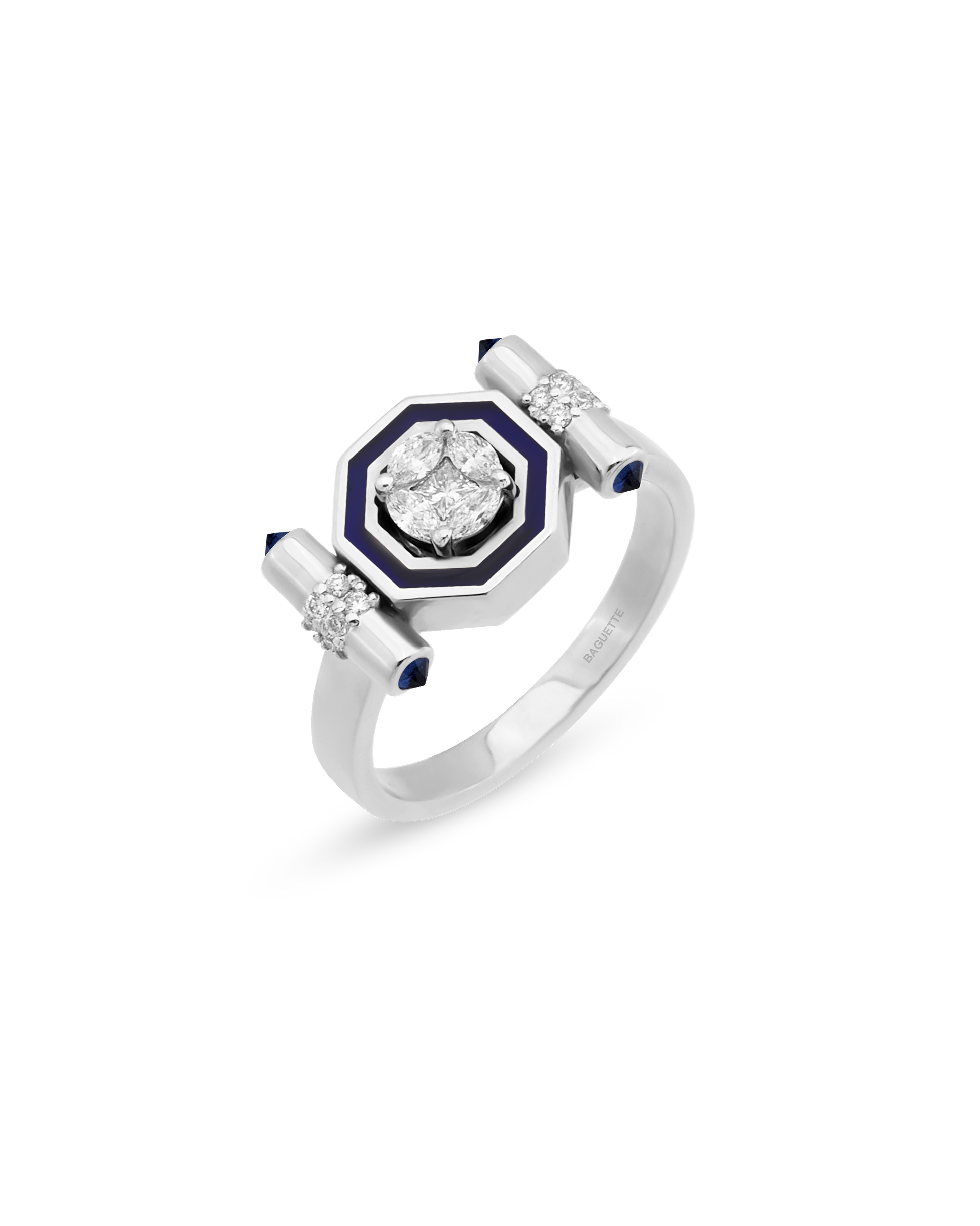 Bella Edge Navy Yüzük