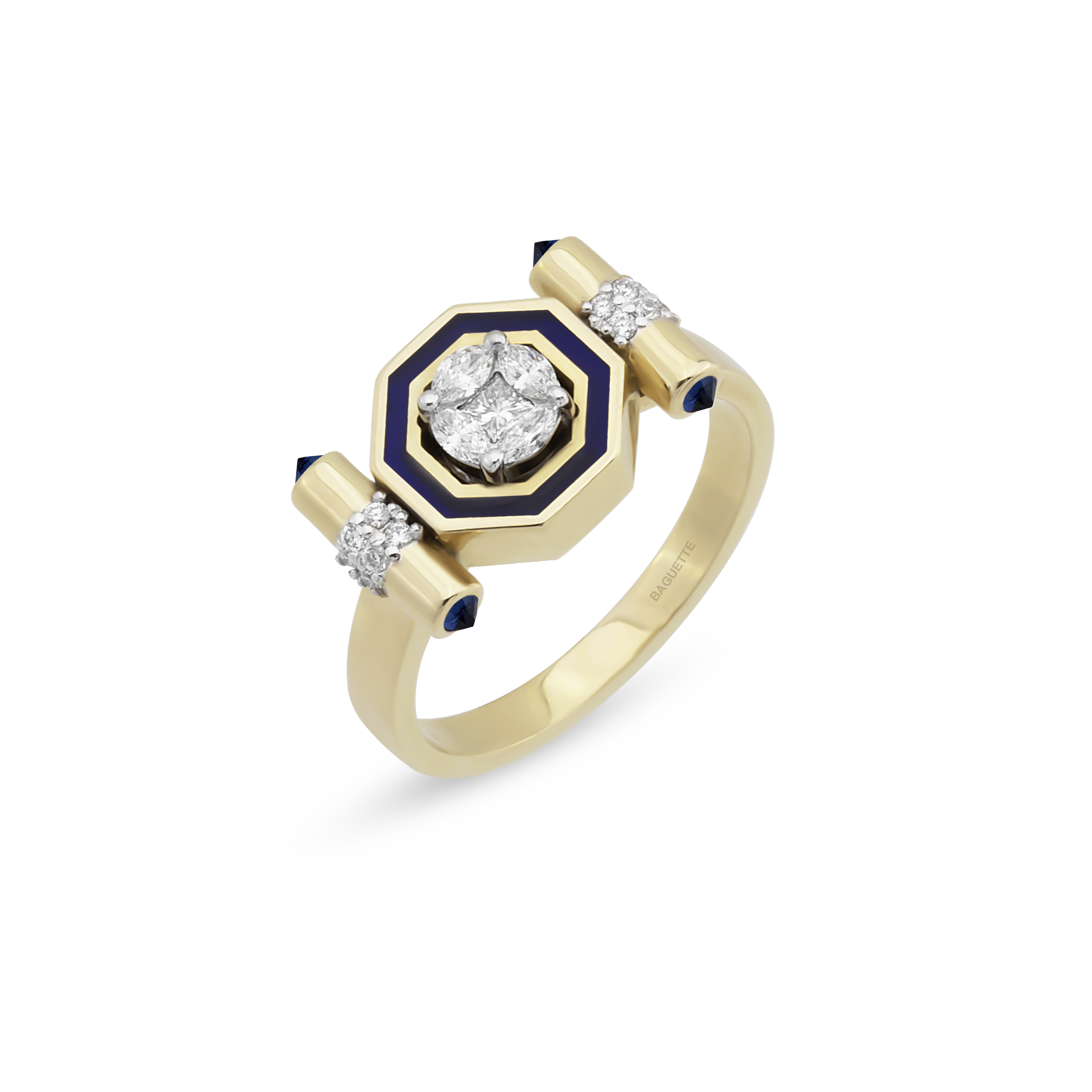 Bella Edge Navy Yüzük