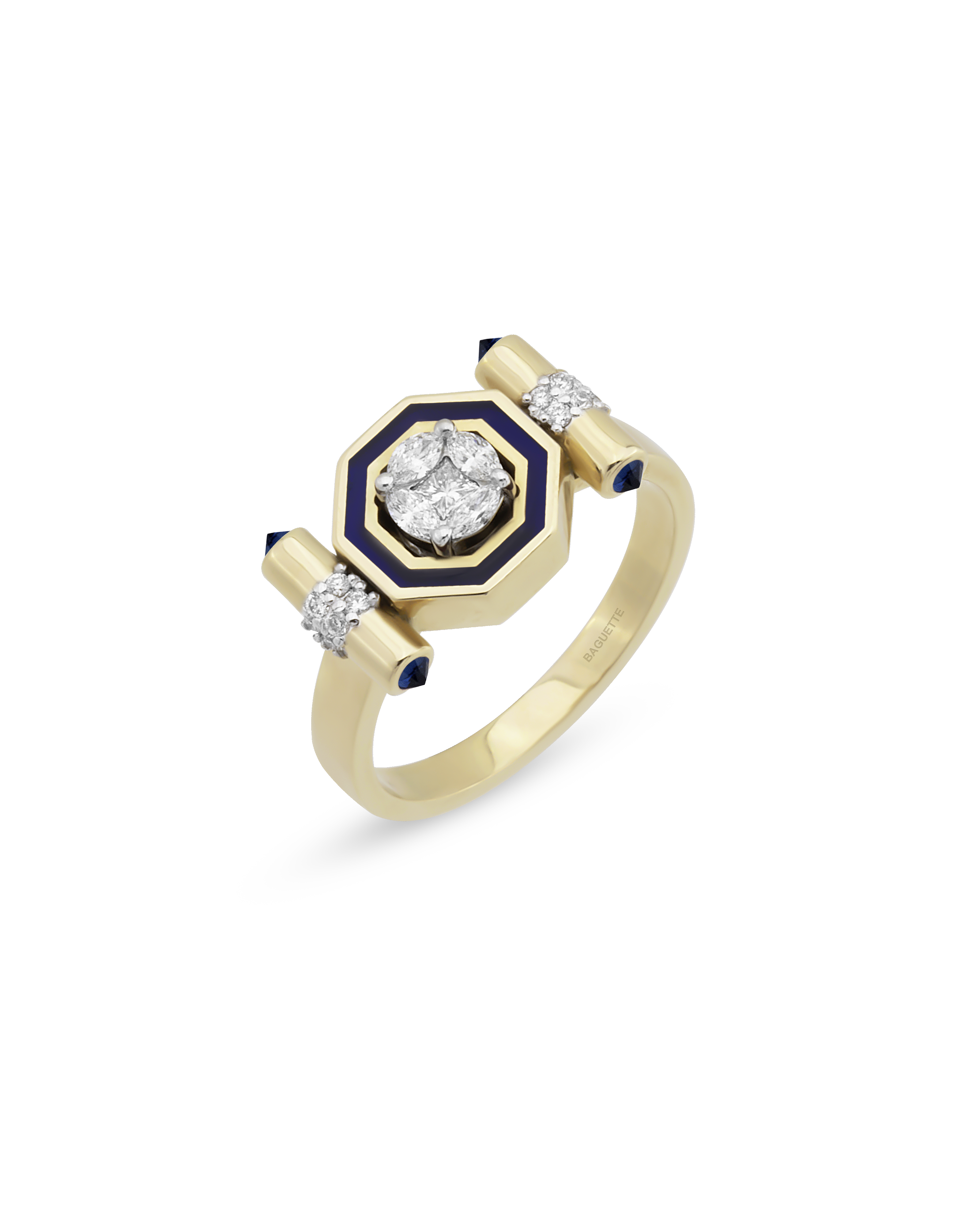 Bella Edge Navy Yüzük