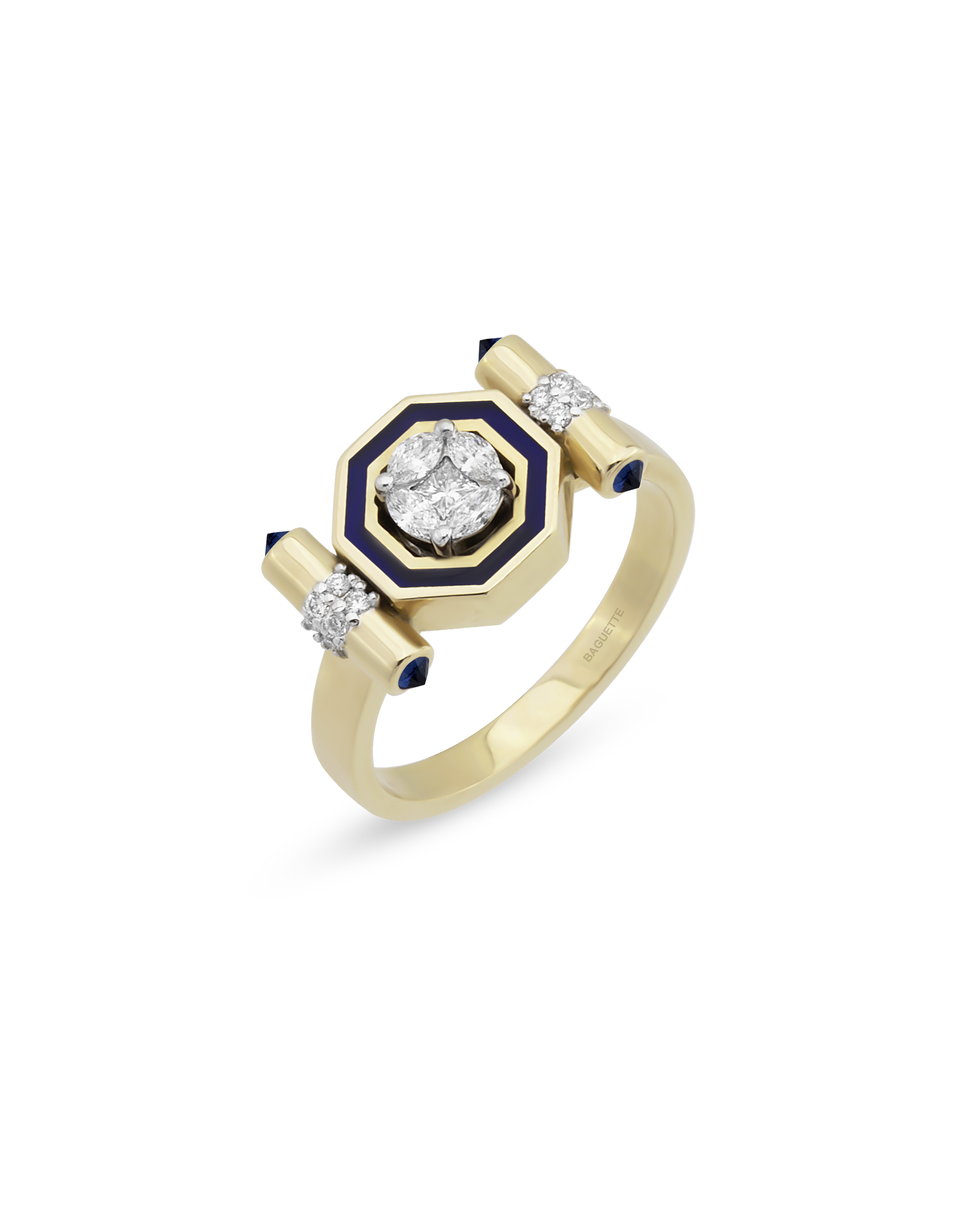 Bella Edge Navy Yüzük