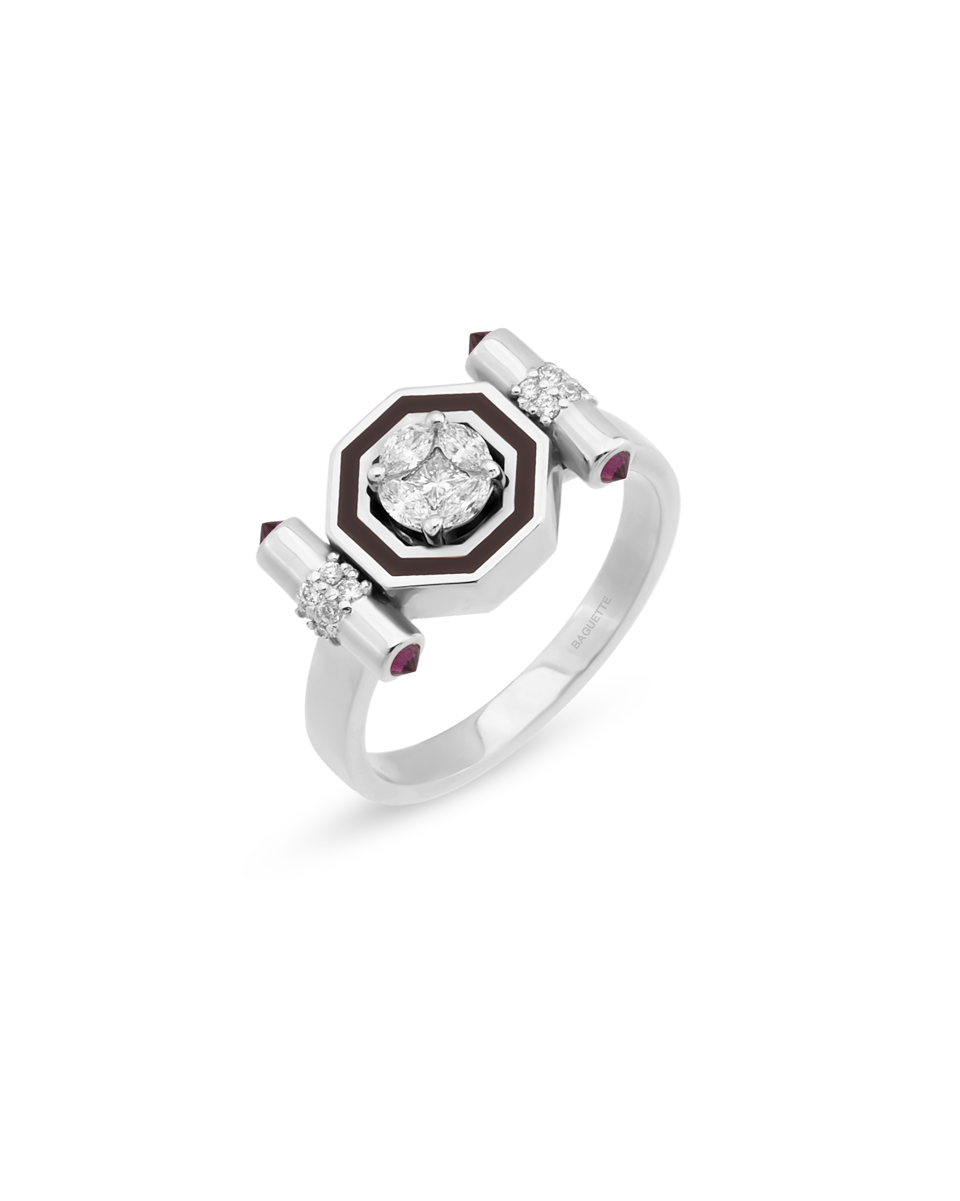 Bella Edge Burgundy Yüzük