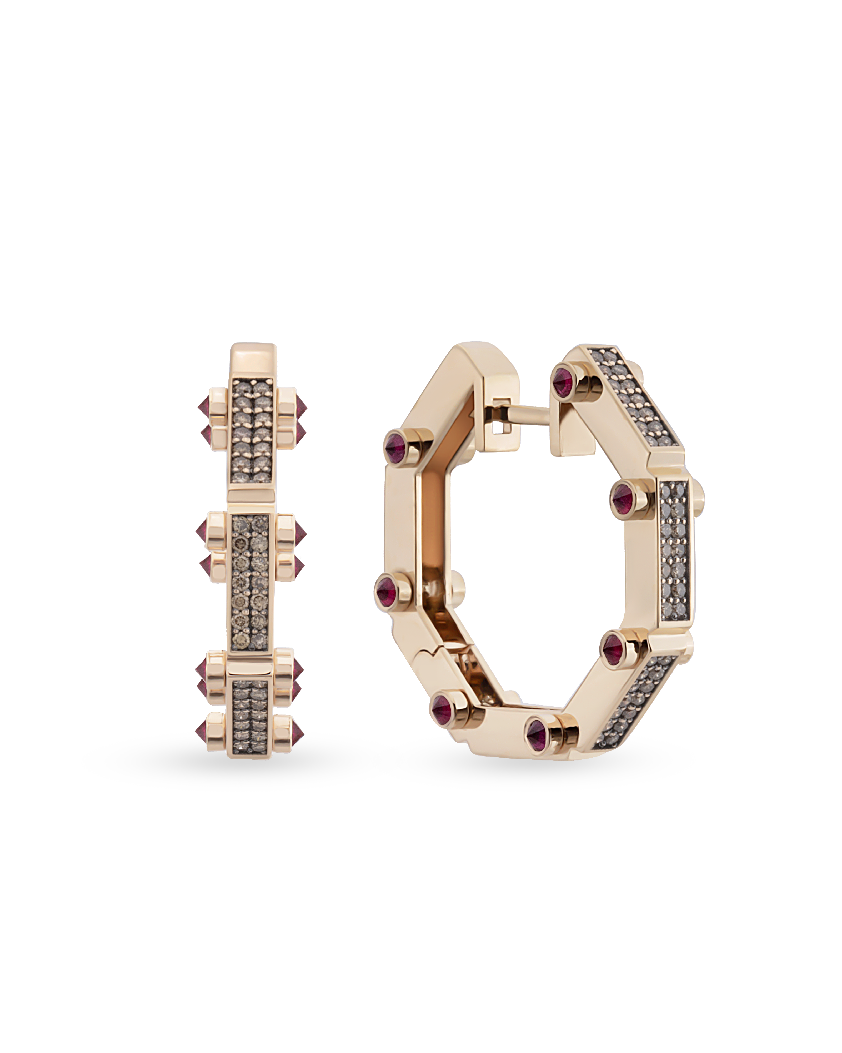 Carla Earrings (Brown Diamond)