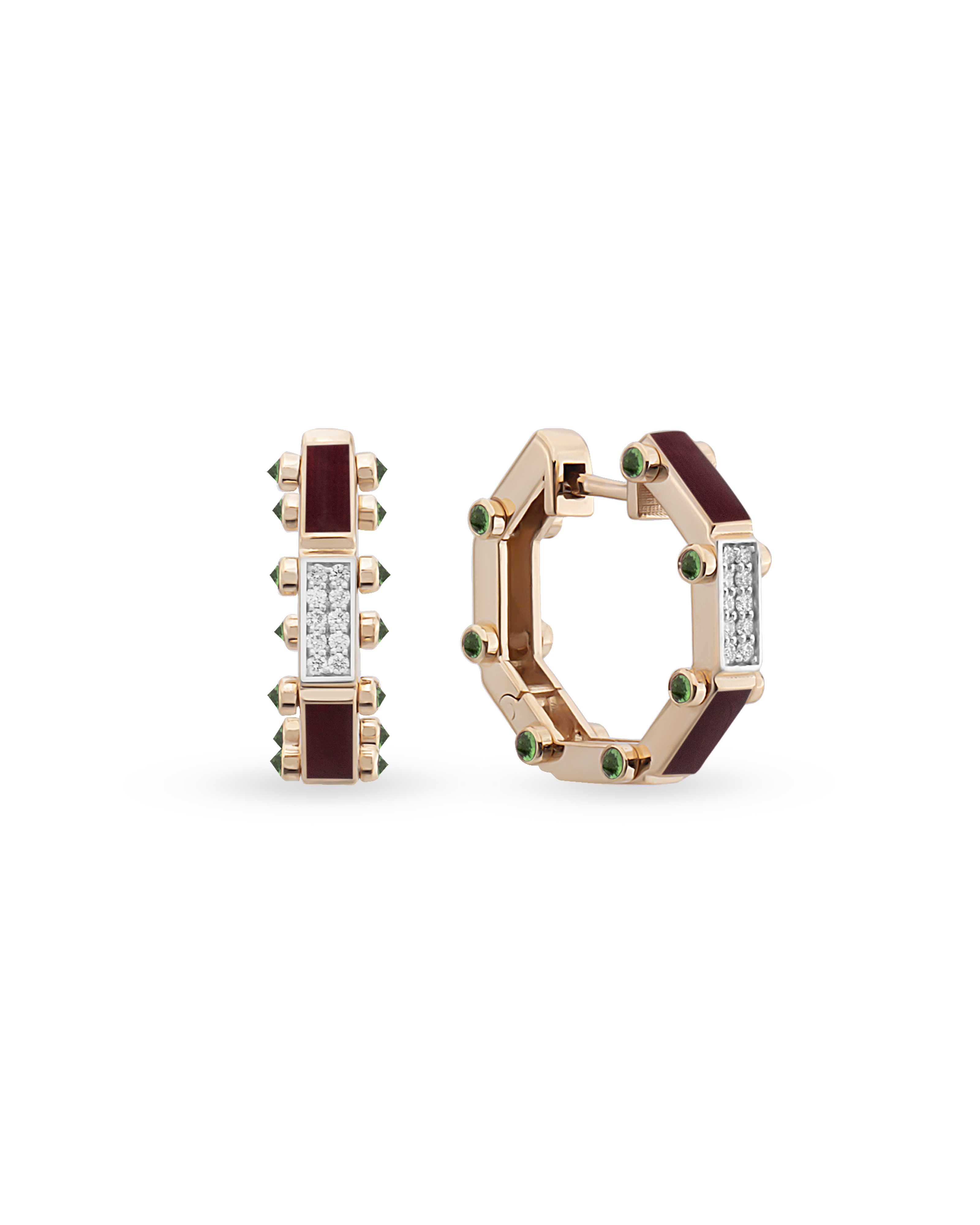 Carla Earrings Enamel (Small Size)