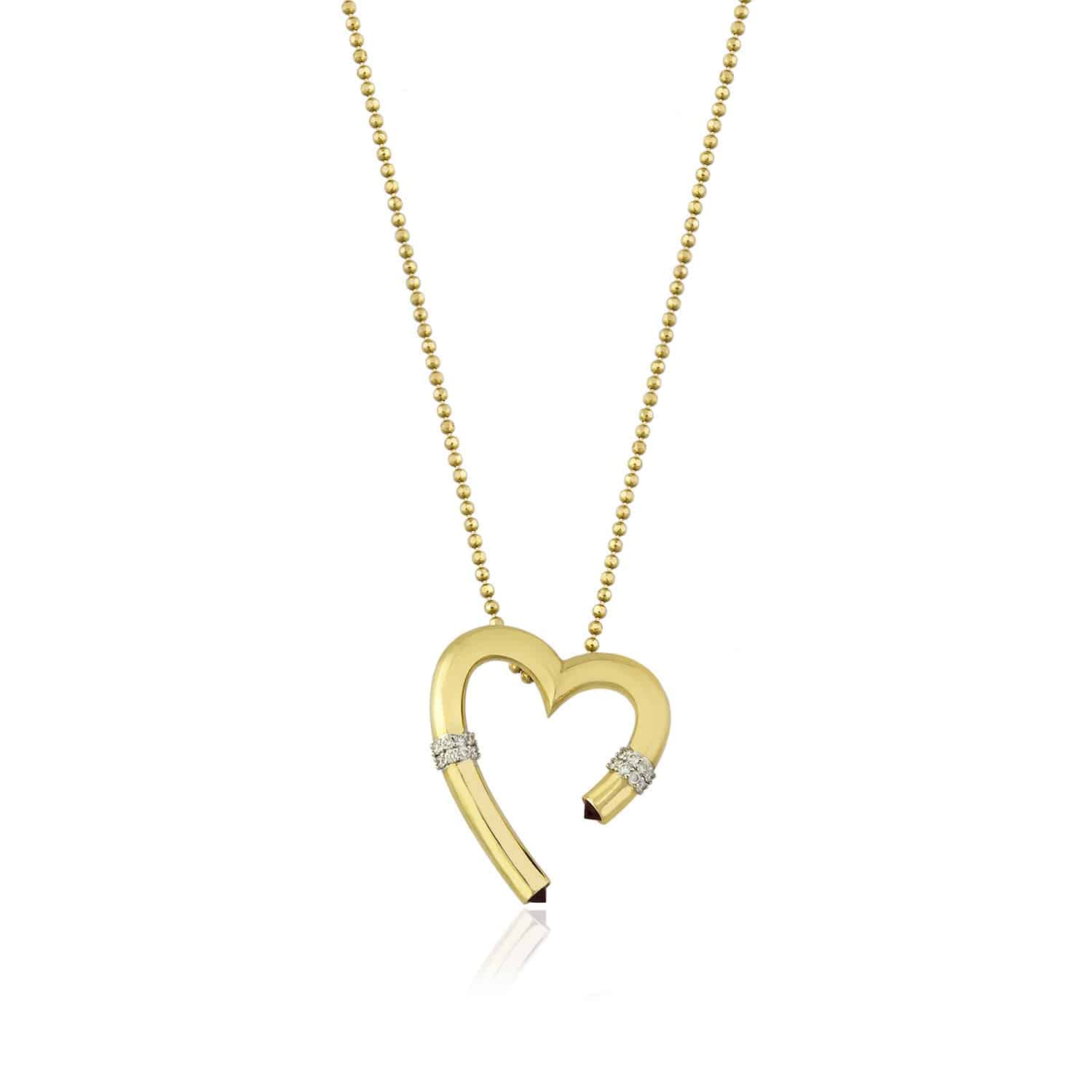 Büyük Boy Kalp Kolye